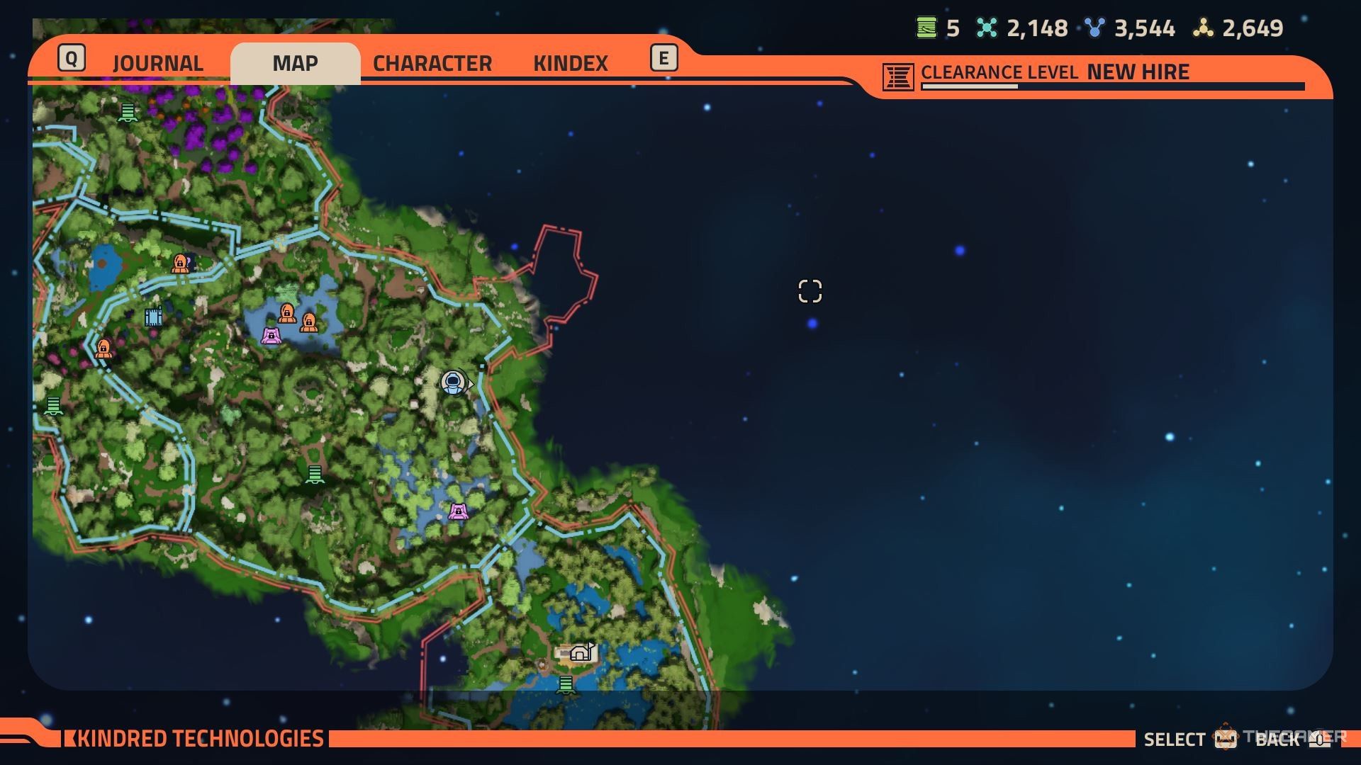 Locked Slarragon Forest supply crate map location in Revenge of the Savage Planet.
