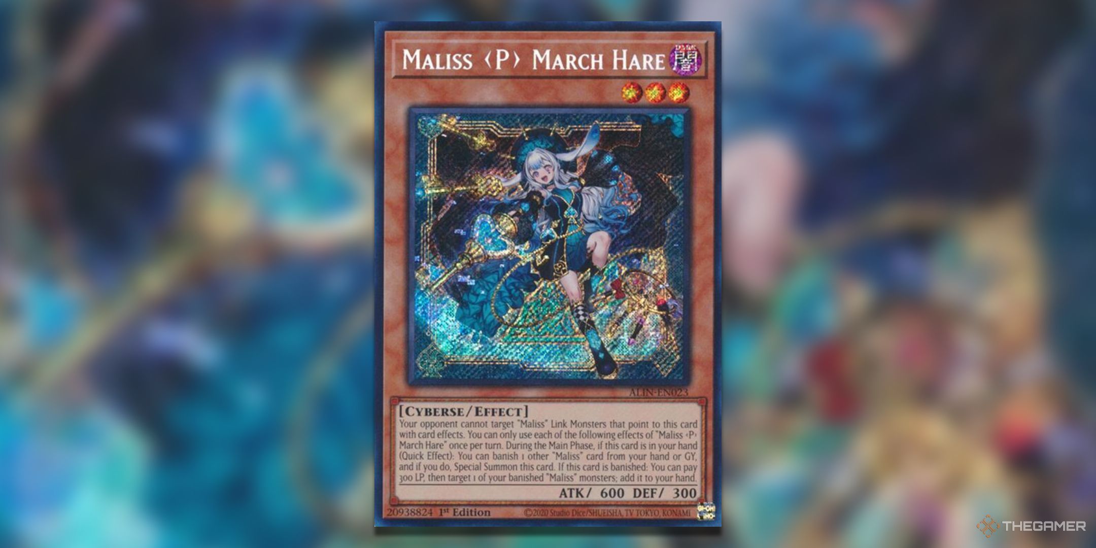 Maliss P March Hare Yu-Gi-Oh! TCG secret rare card art from Alliance Insight.