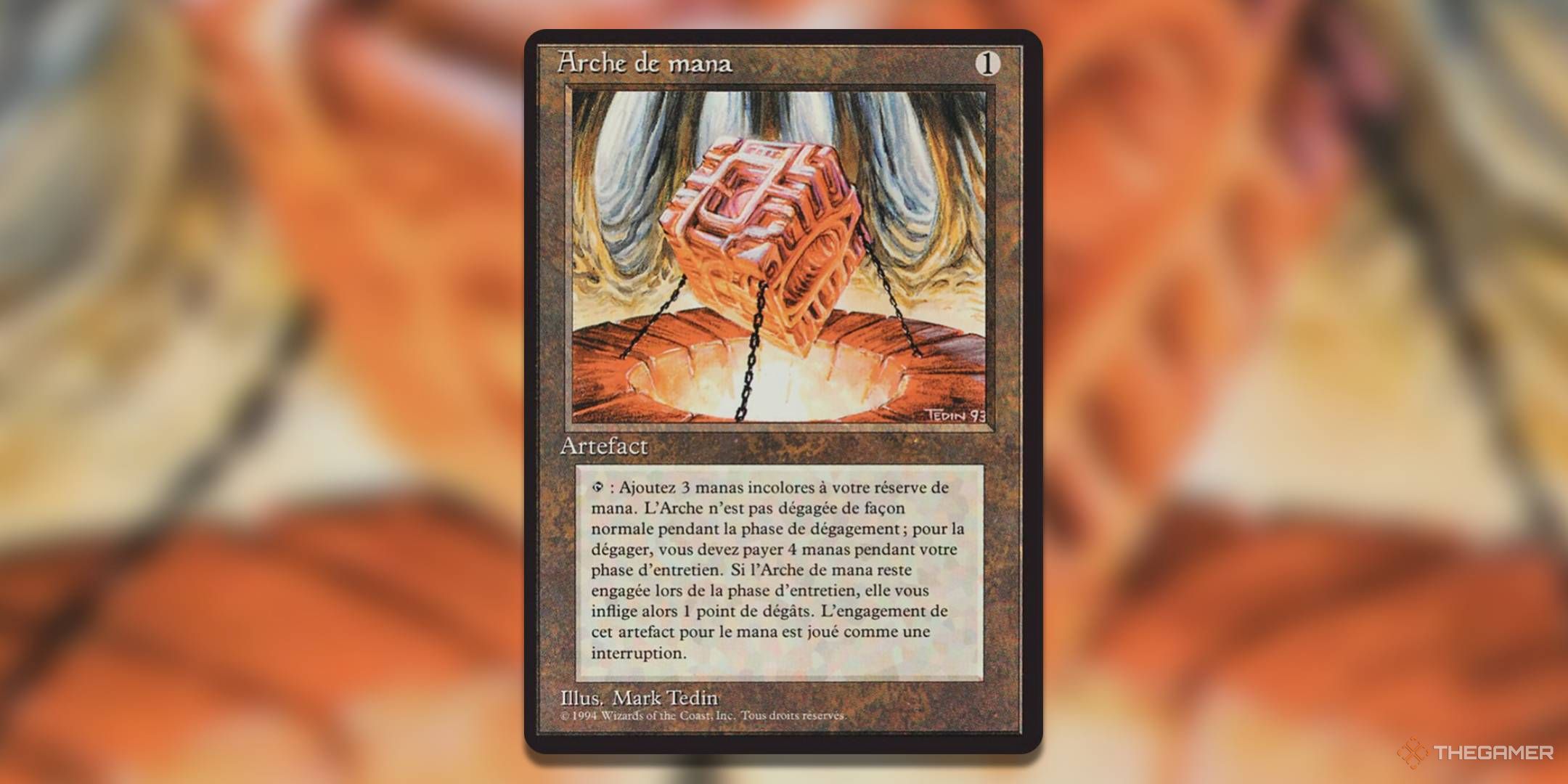 MTG Mana Vault By Mark Tedin Foreign Black Border 