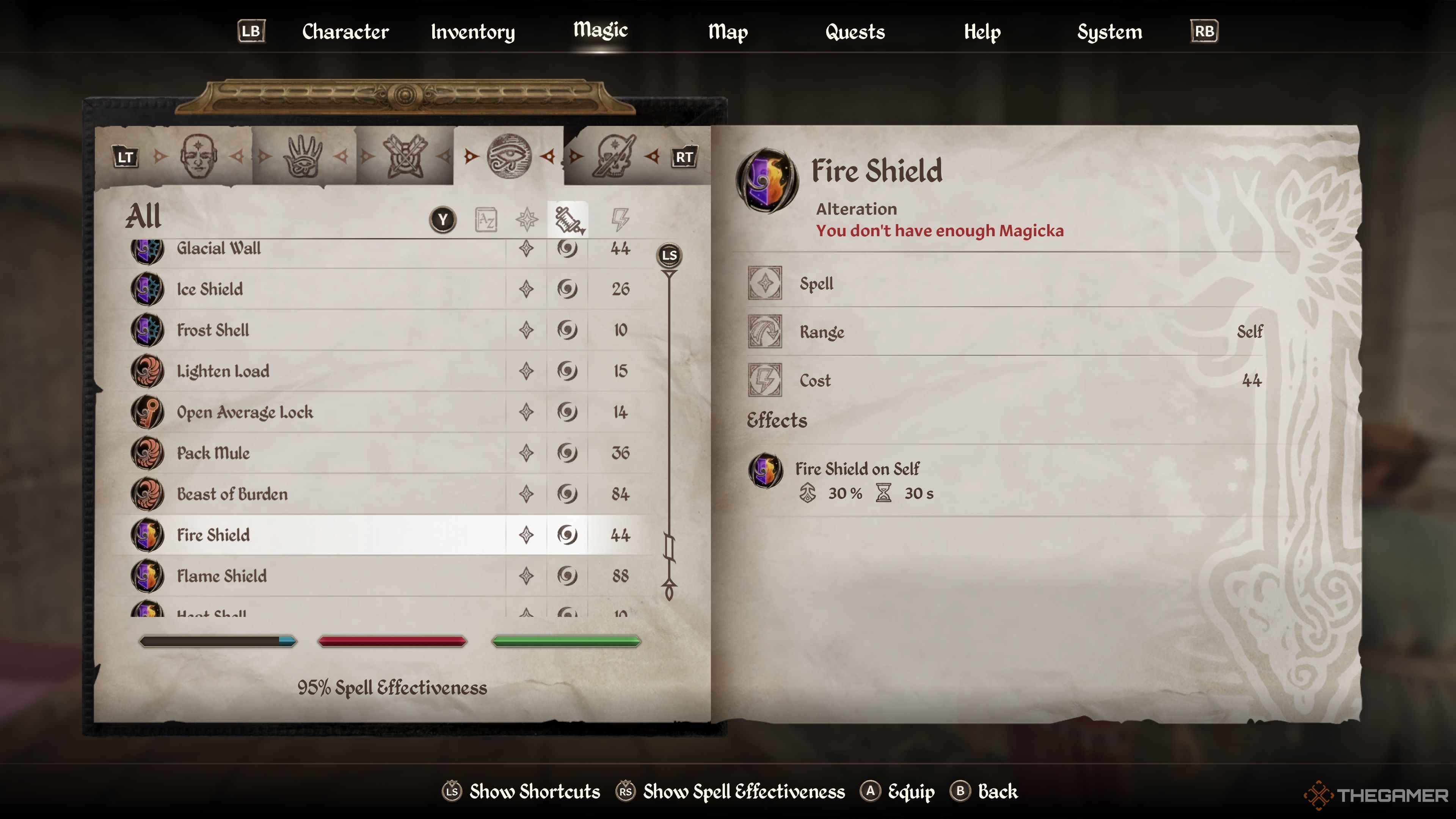 Oblivion Remastered Best Alteration Spells Fire Shield 8