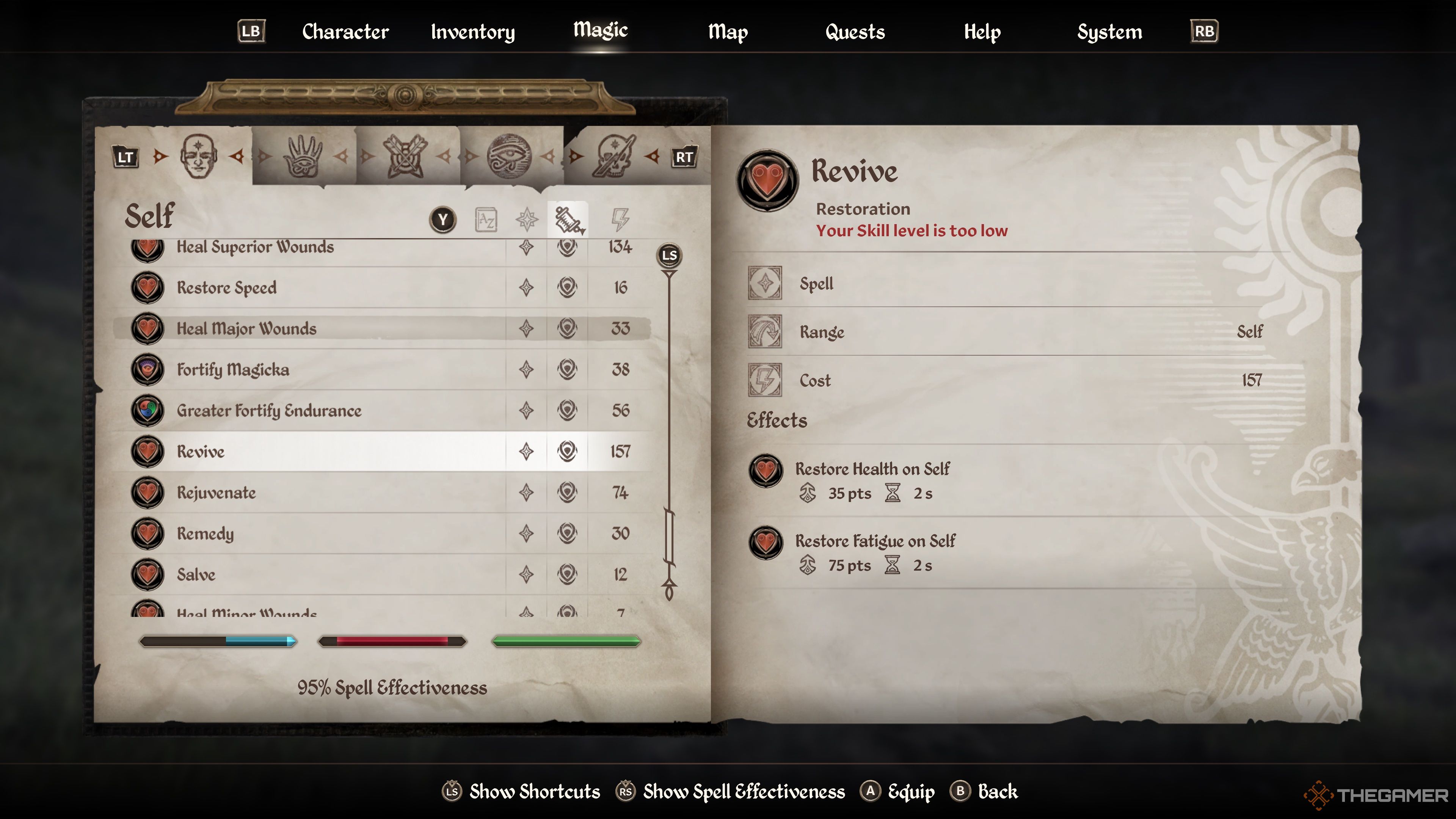 Oblivion Remastered Best Restoration Spells Revive 7