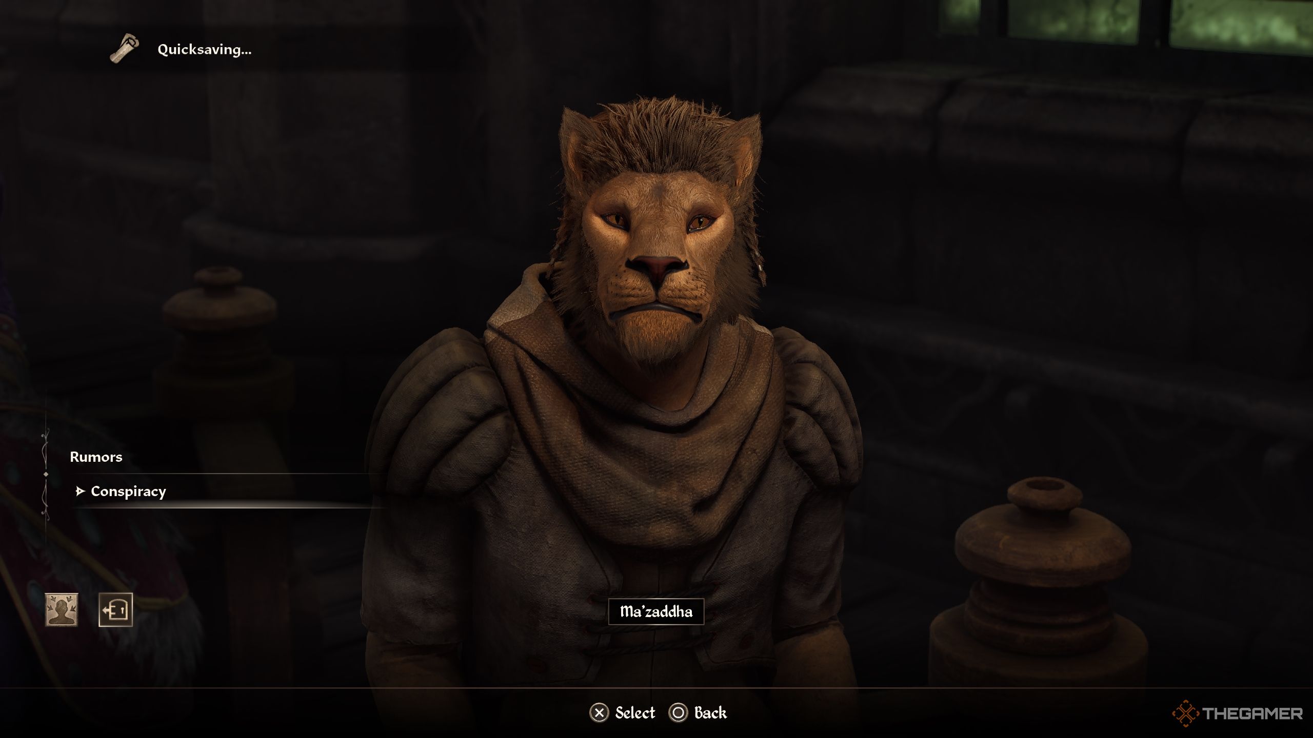 Player speaking to Ma'zaddha- Oblivion Remastered