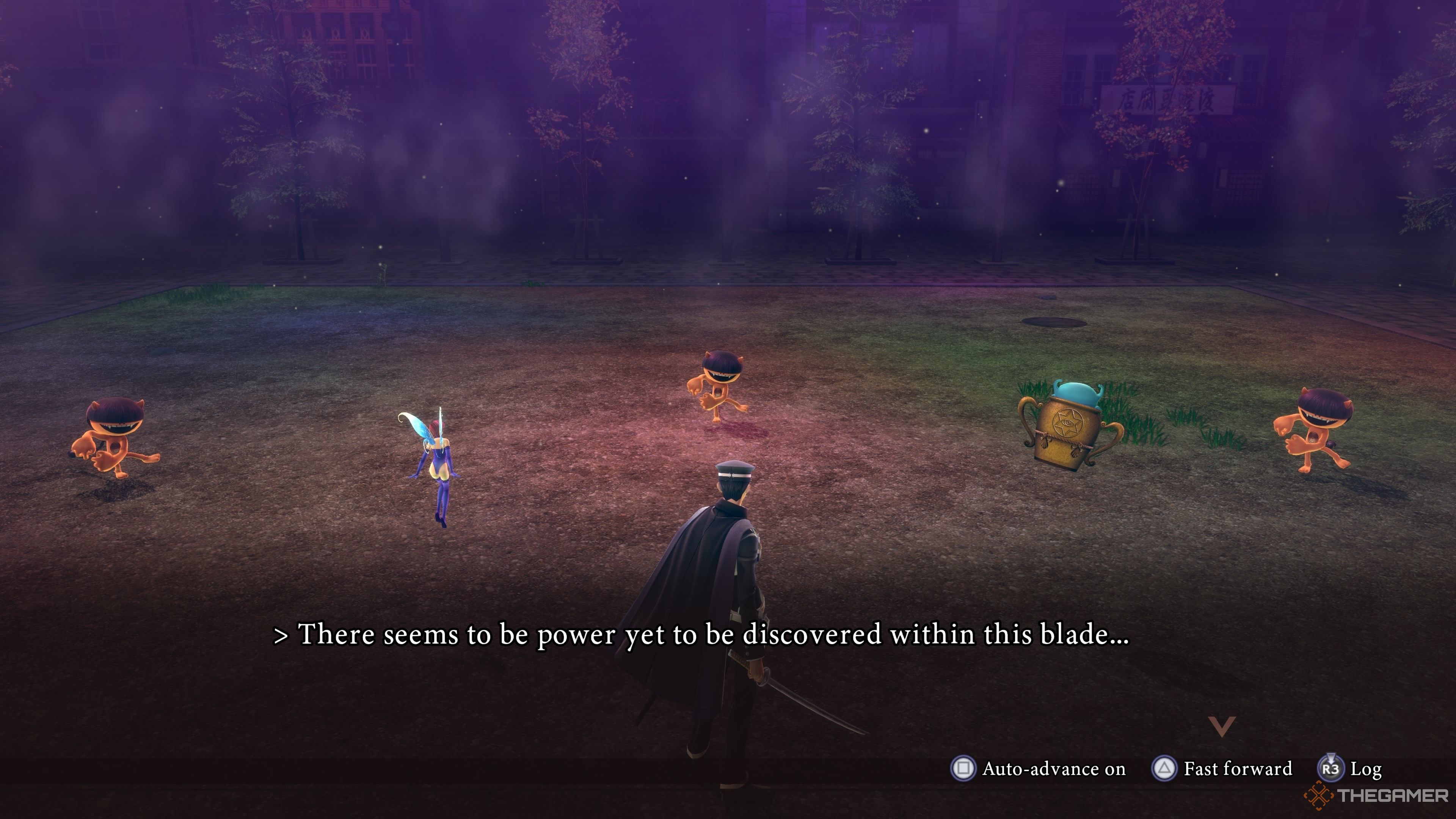 Raidou learning Pyro Sign in Raidou Remastered The Mystery of the Soulless Army.