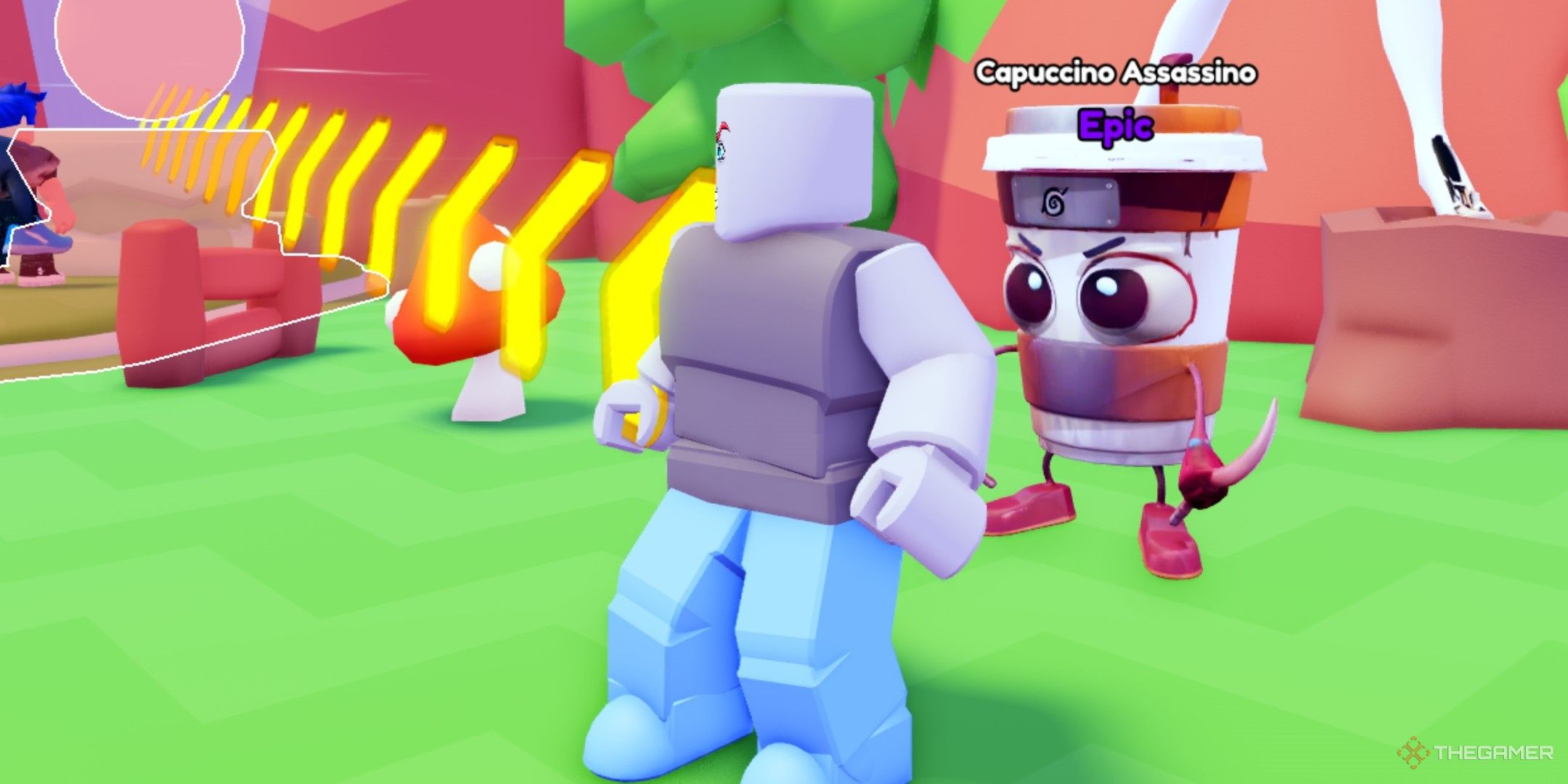 a player in Italian Brainrot Clicker on Roblo