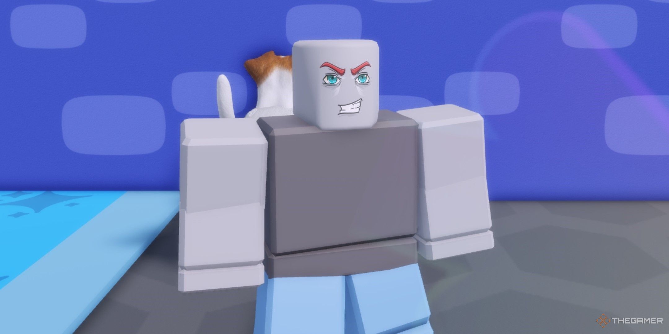 a player in train dog to fight on Roblox