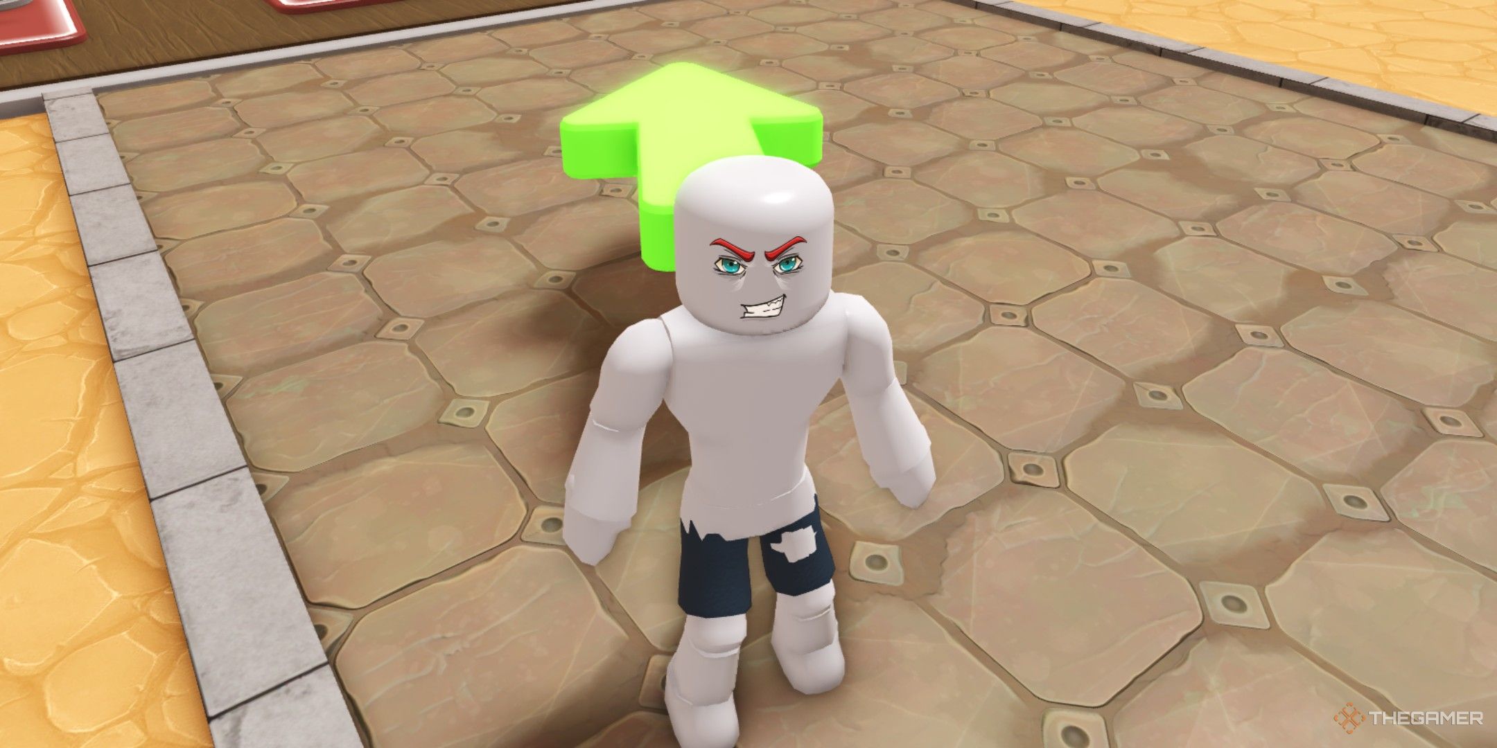 a player in Sisyphus Training on Roblox