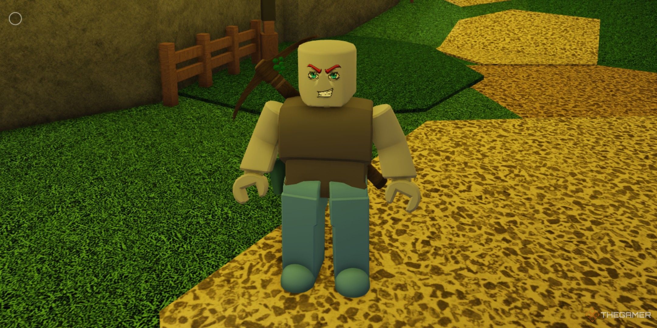 a player in Mine on Roblox