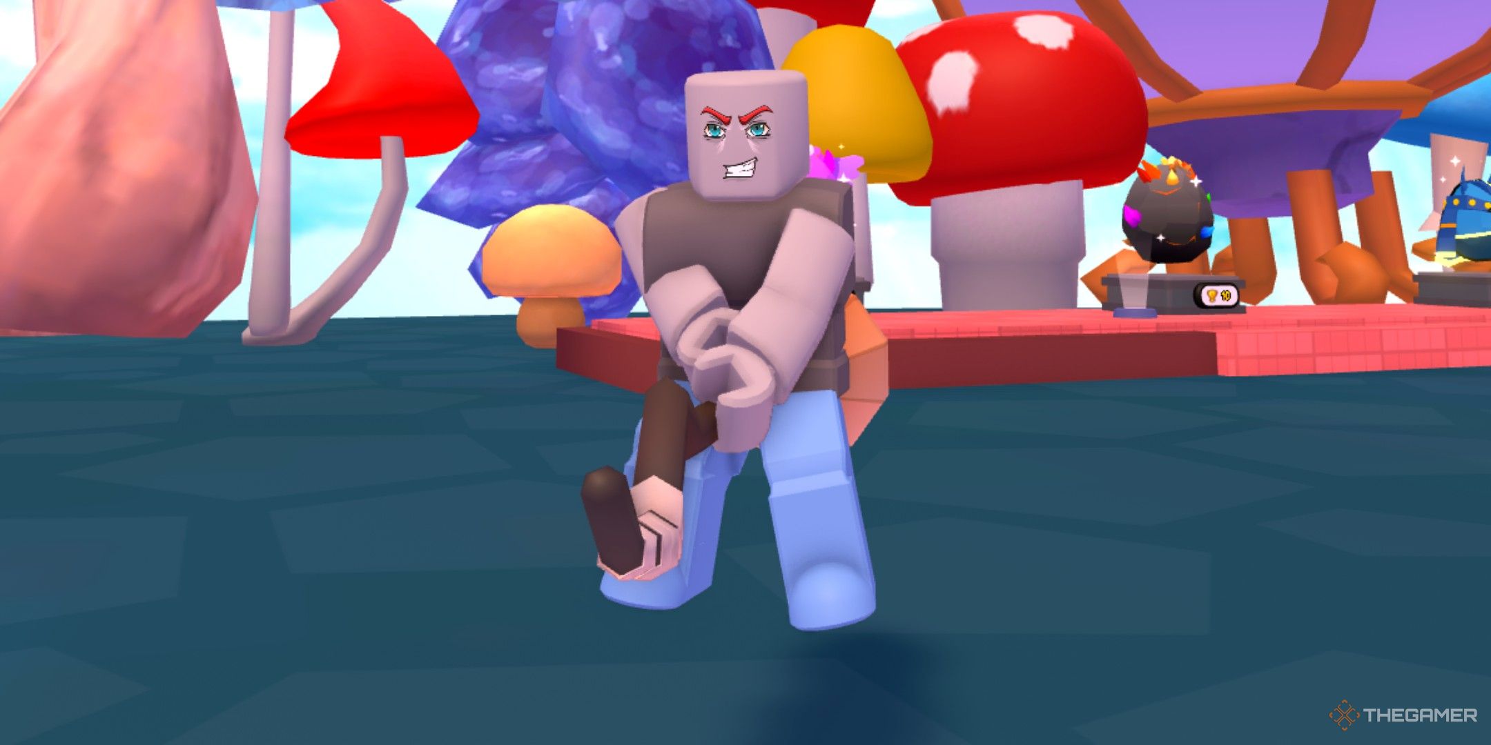 a player in Broom Training on Roblox