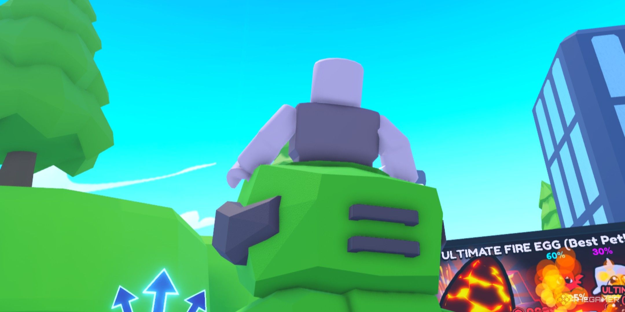 a player in Tank Training on Roblox