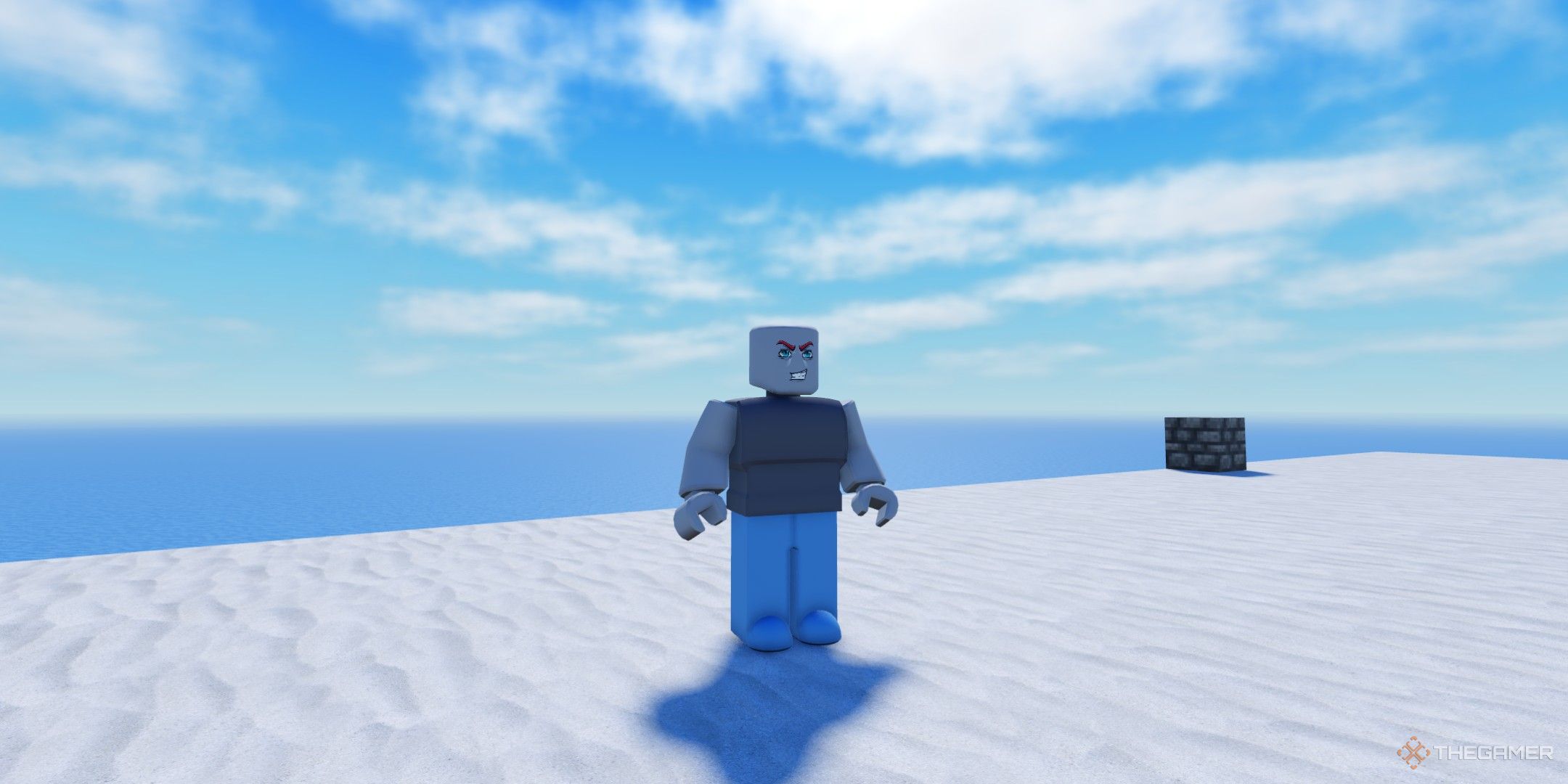 a player in Robots VS Humans on Roblox