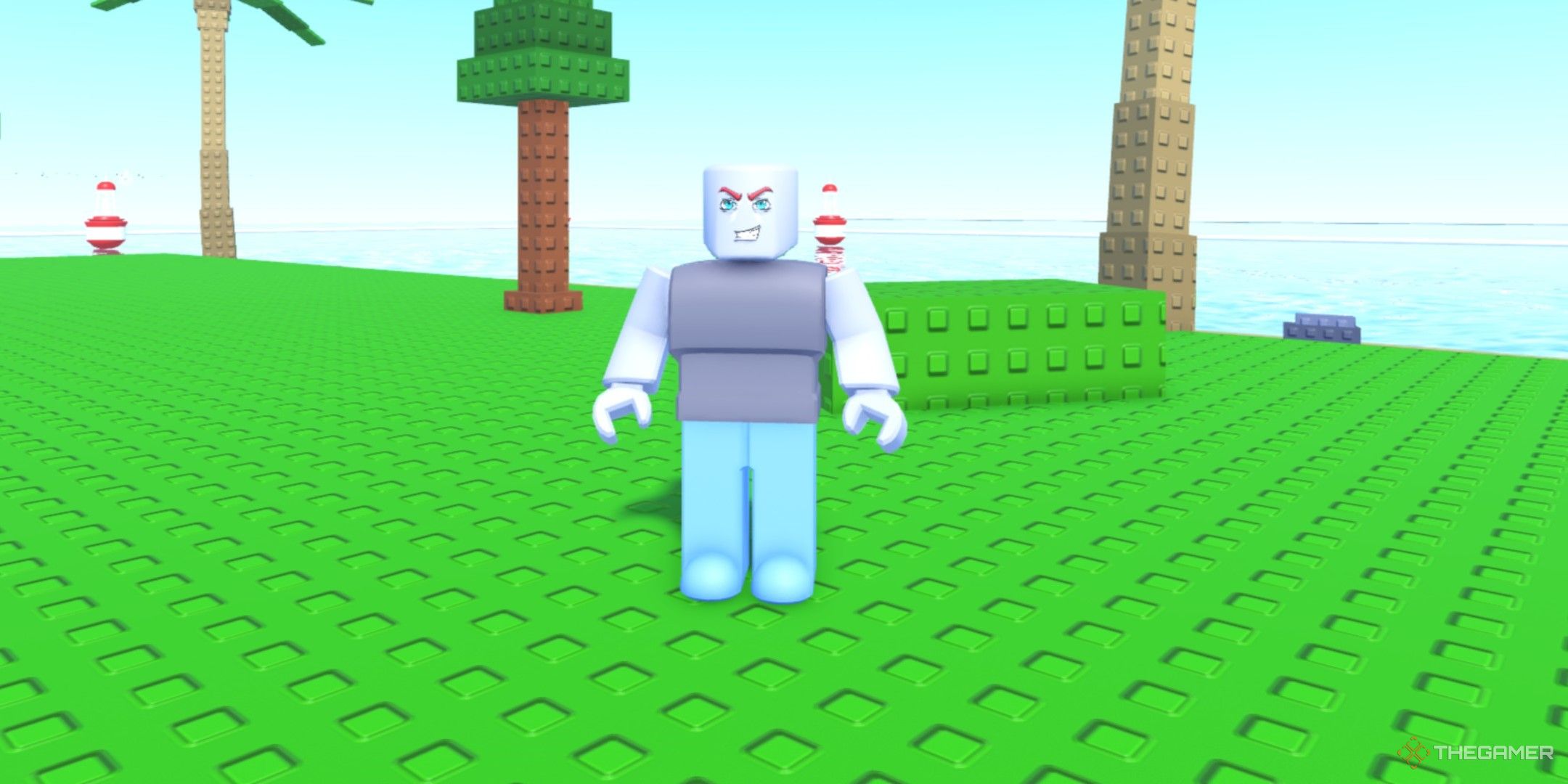 a player in Grow Your Fish on Roblox