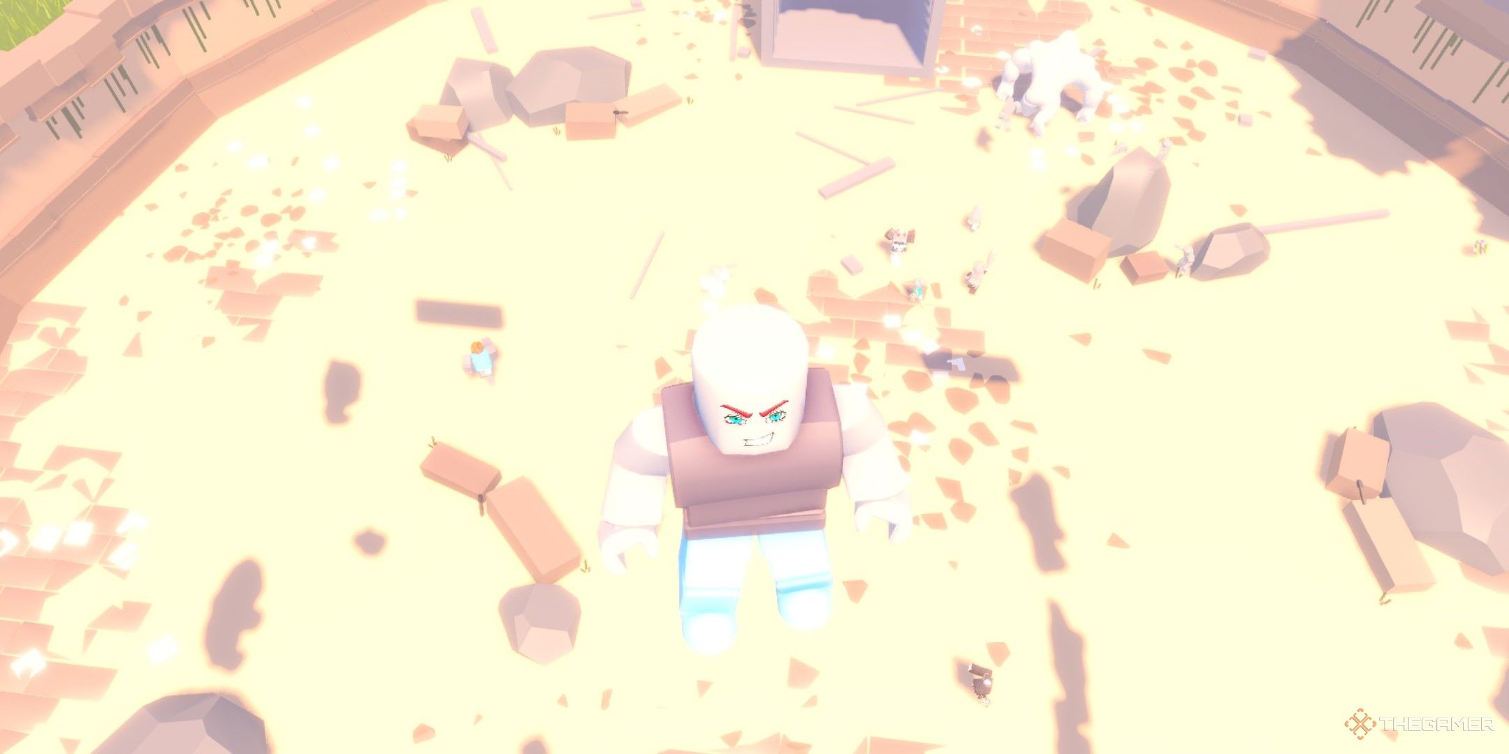 a player in 100 Players vs 1 Gorilla on Roblox