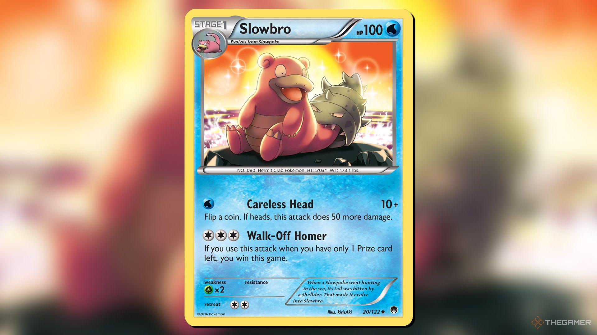 Slowbro from the BREAKpoint set in Pokemon TCG.