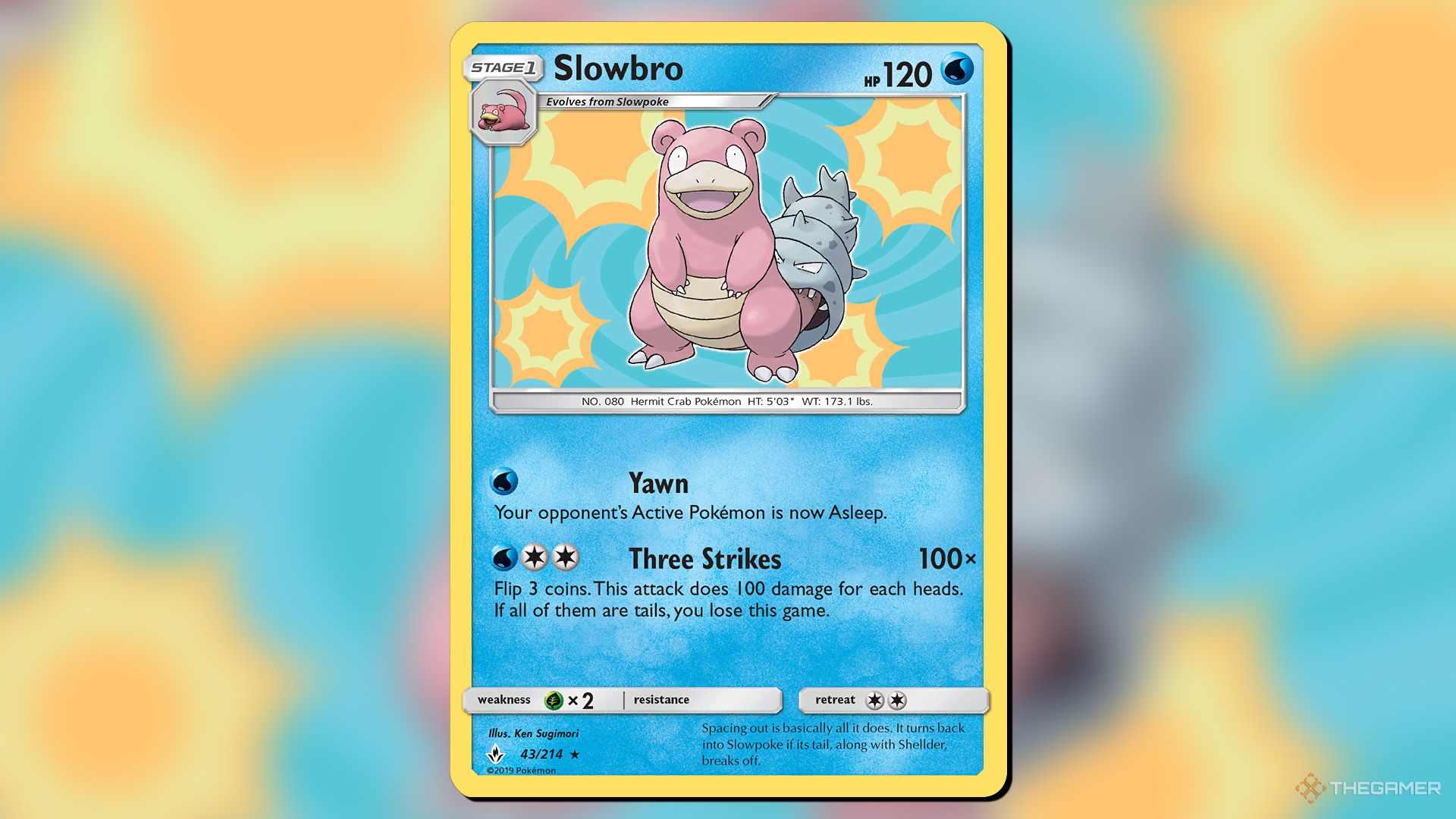 Slowbro from the Unbroken Bonds set in Pokemon TCG.
