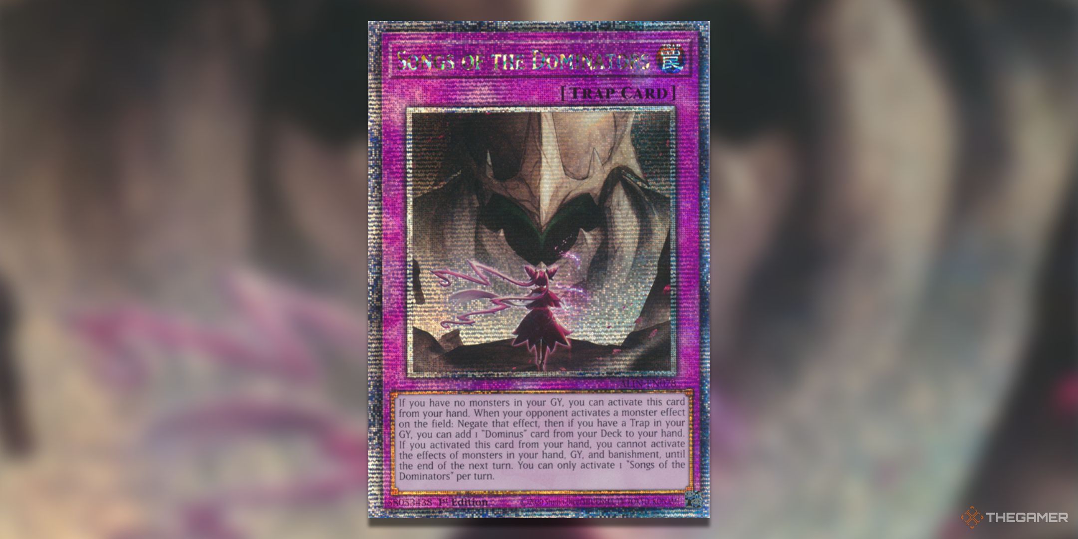 Songs of the Dominators Yu-Gi-Oh! TCG quarter century secret rare card art from Alliance Insight.