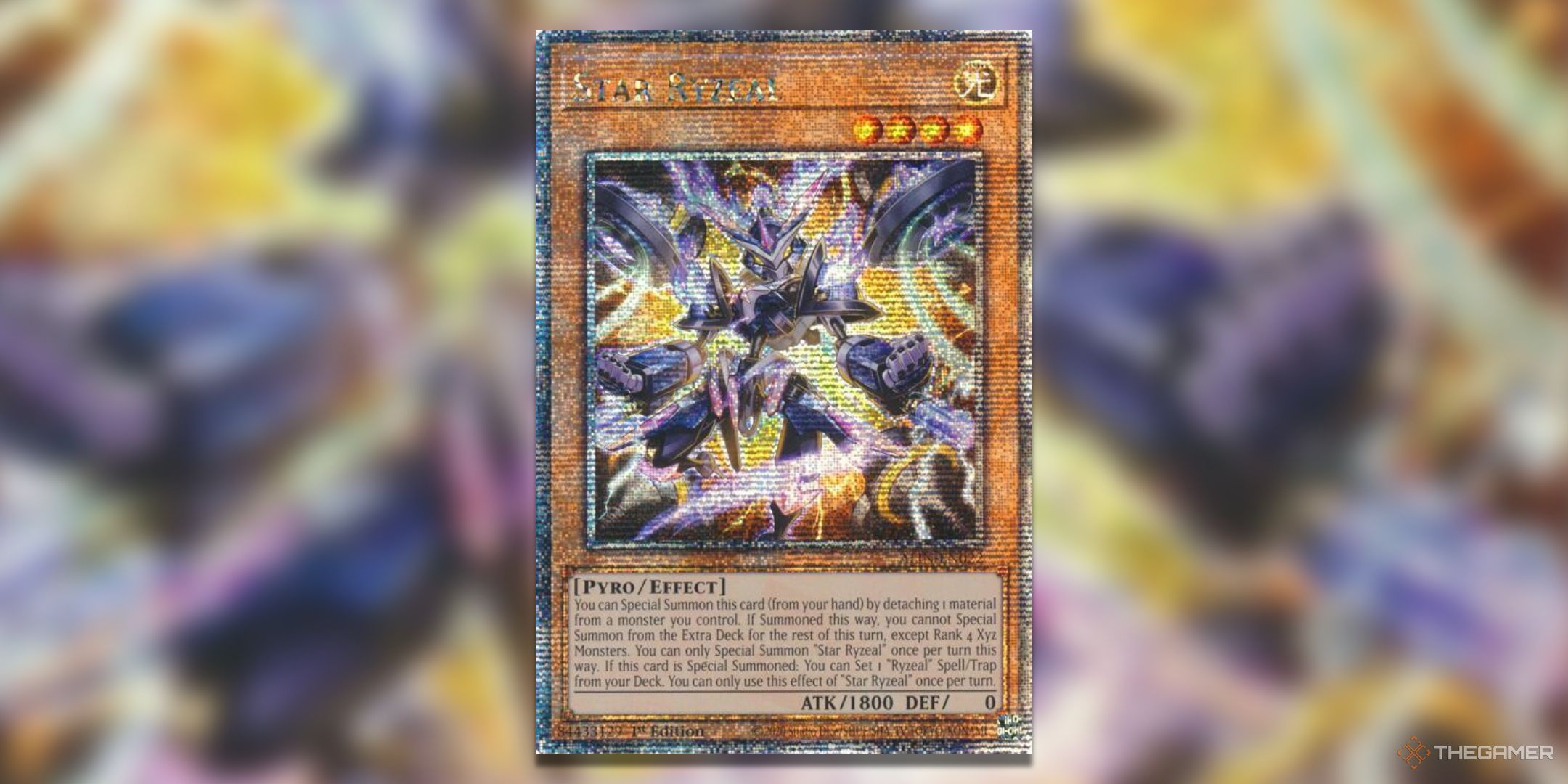 Star Ryzeal Yu-Gi-Oh! TCG quarter century secret rare card art from Alliance Insight.