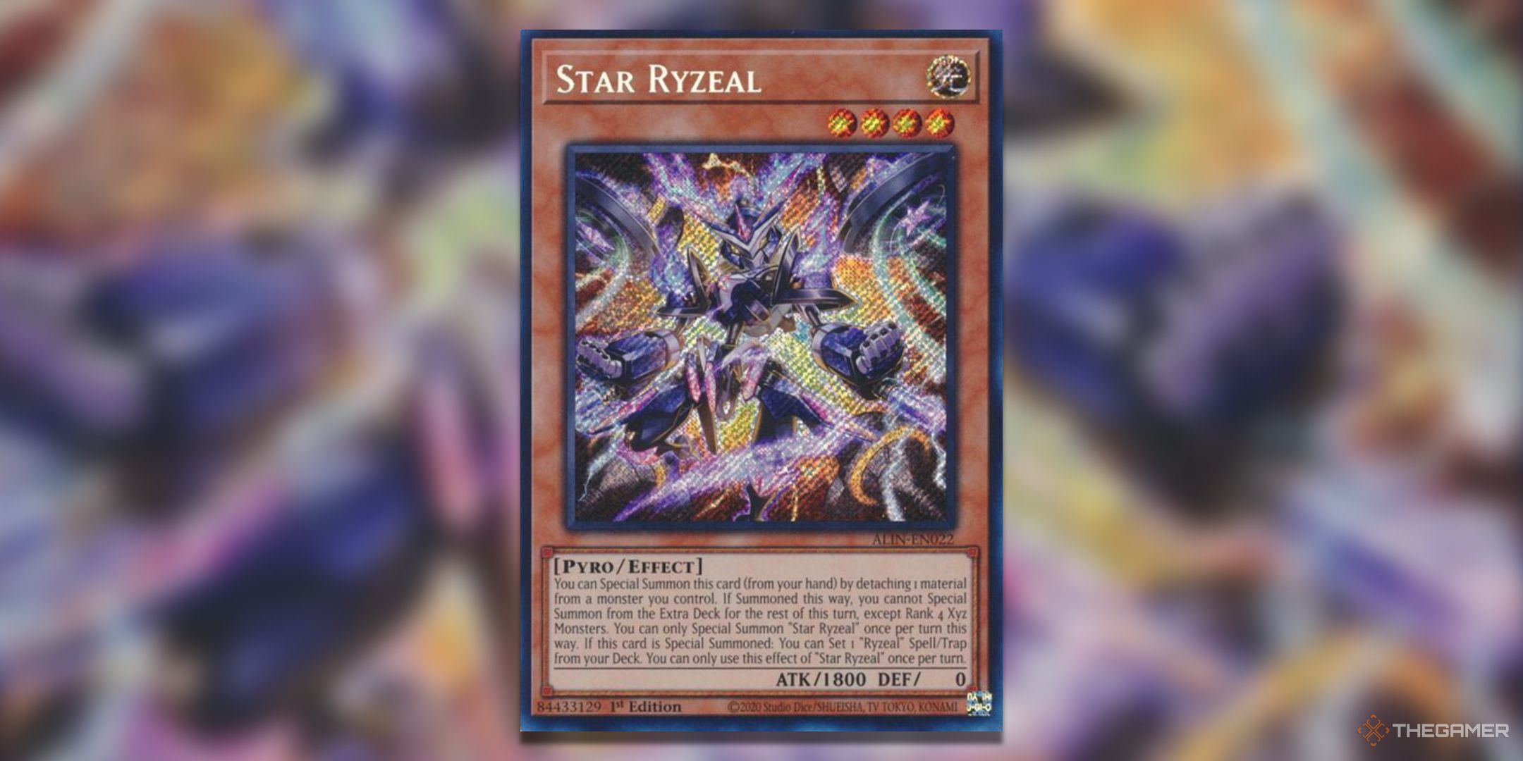 Star Ryzeal Yu-Gi-Oh! TCG secret rare card art from Alliance Insight.