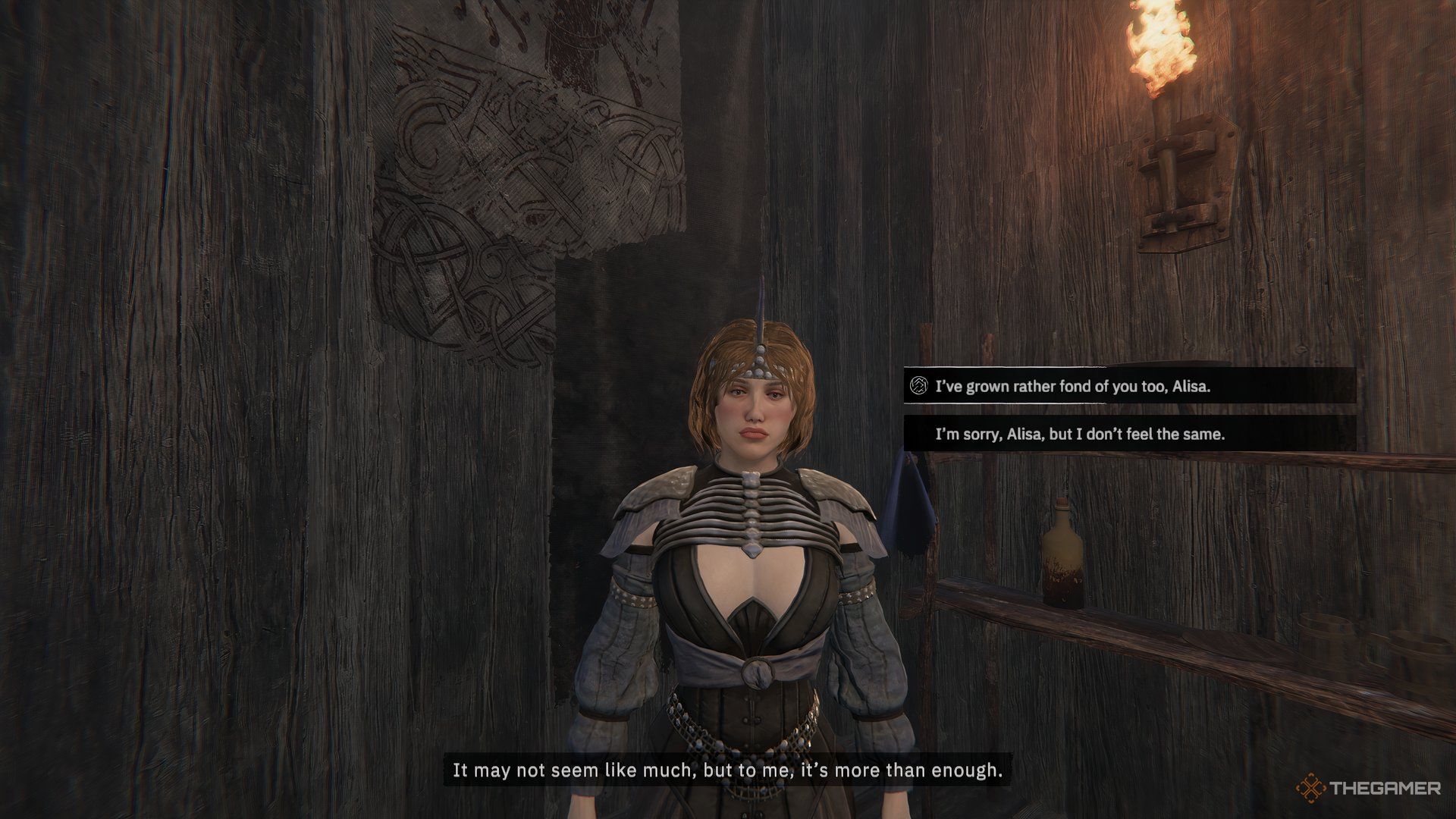 Confessing your feelings to Alisa.