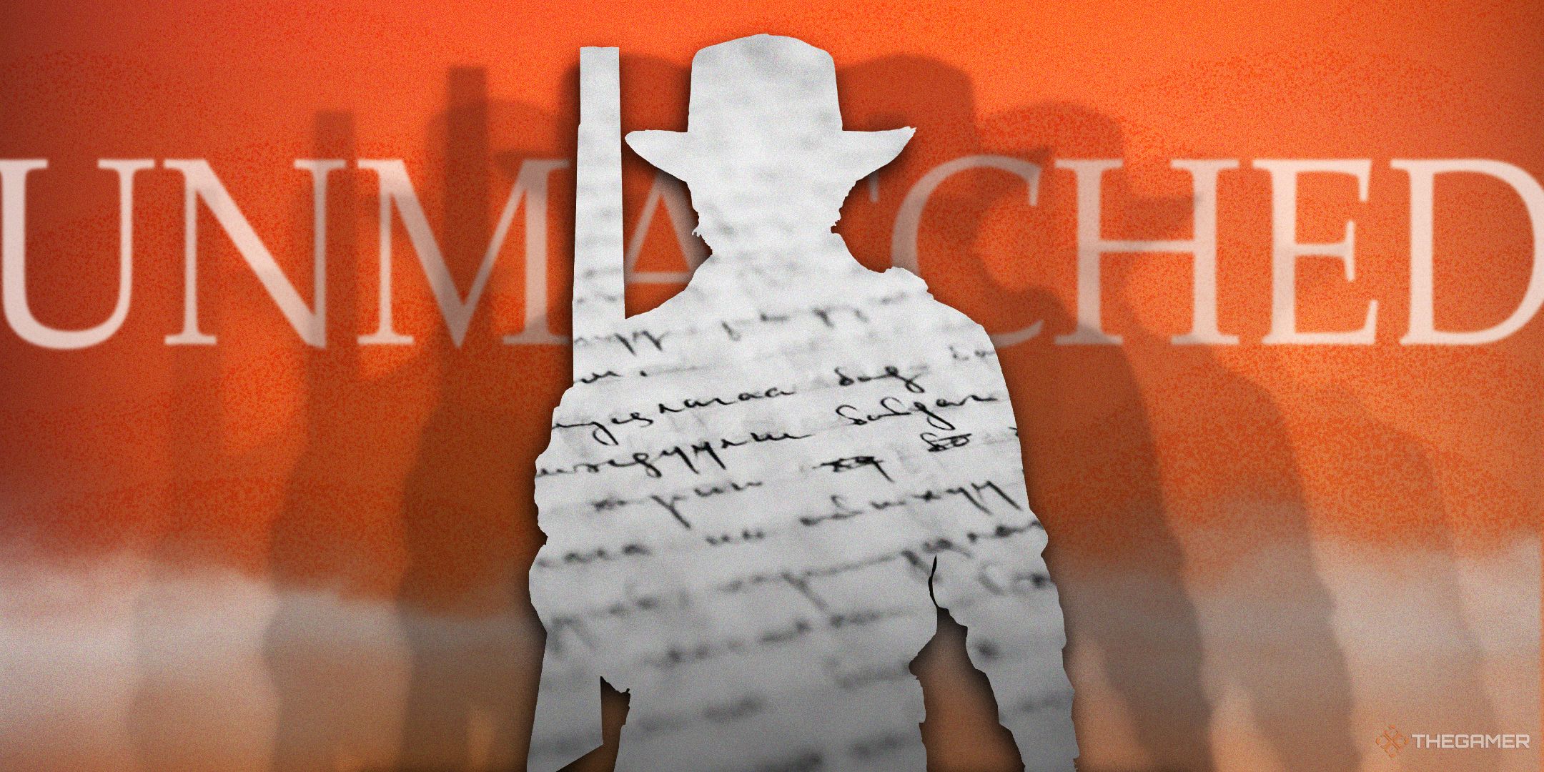 TG Arhur Morgan Well Written text silhouette