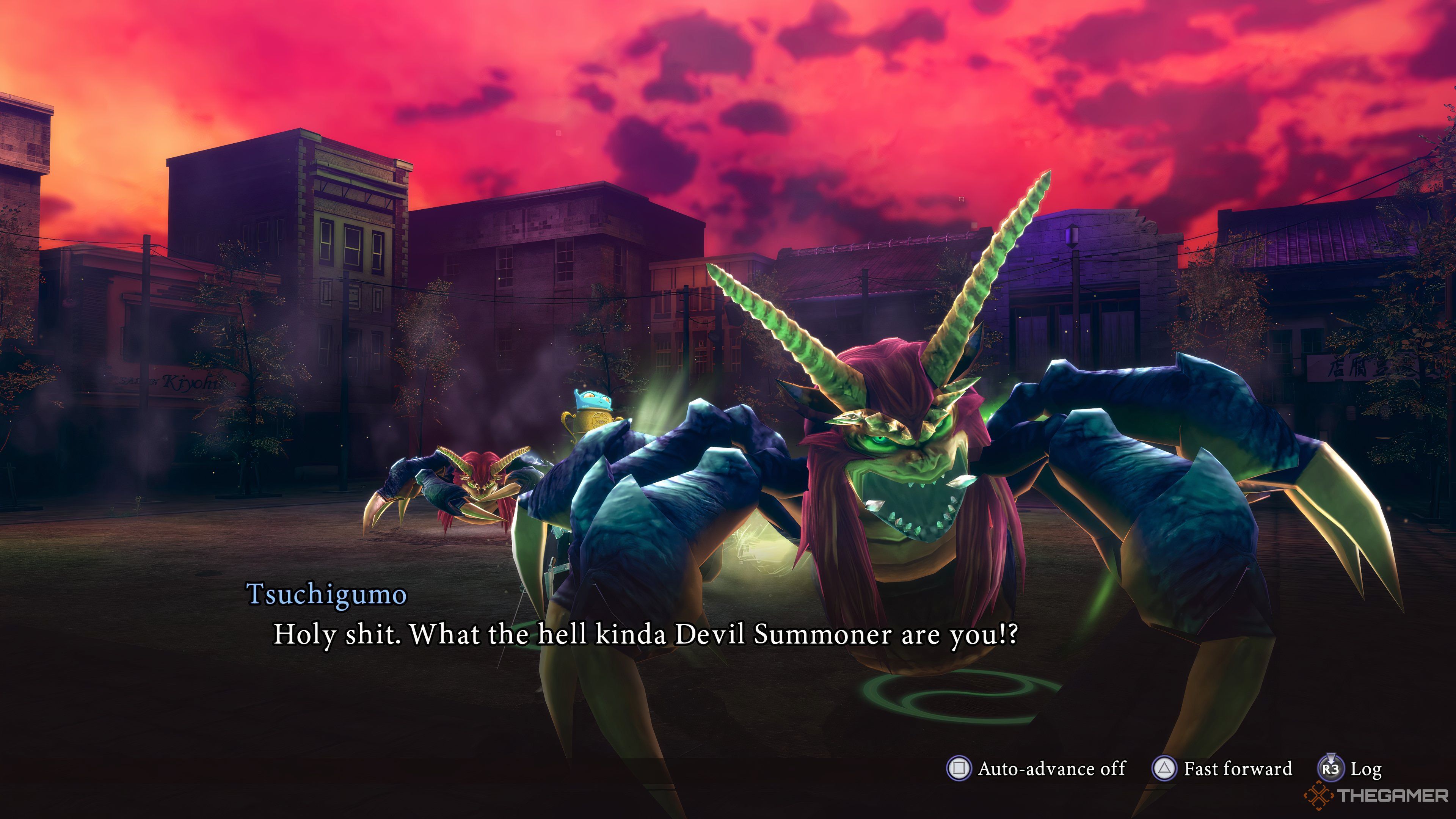 Tsuchigumo upon defeat in Raidou Remastered The Mystery of the Soulless Army.-1