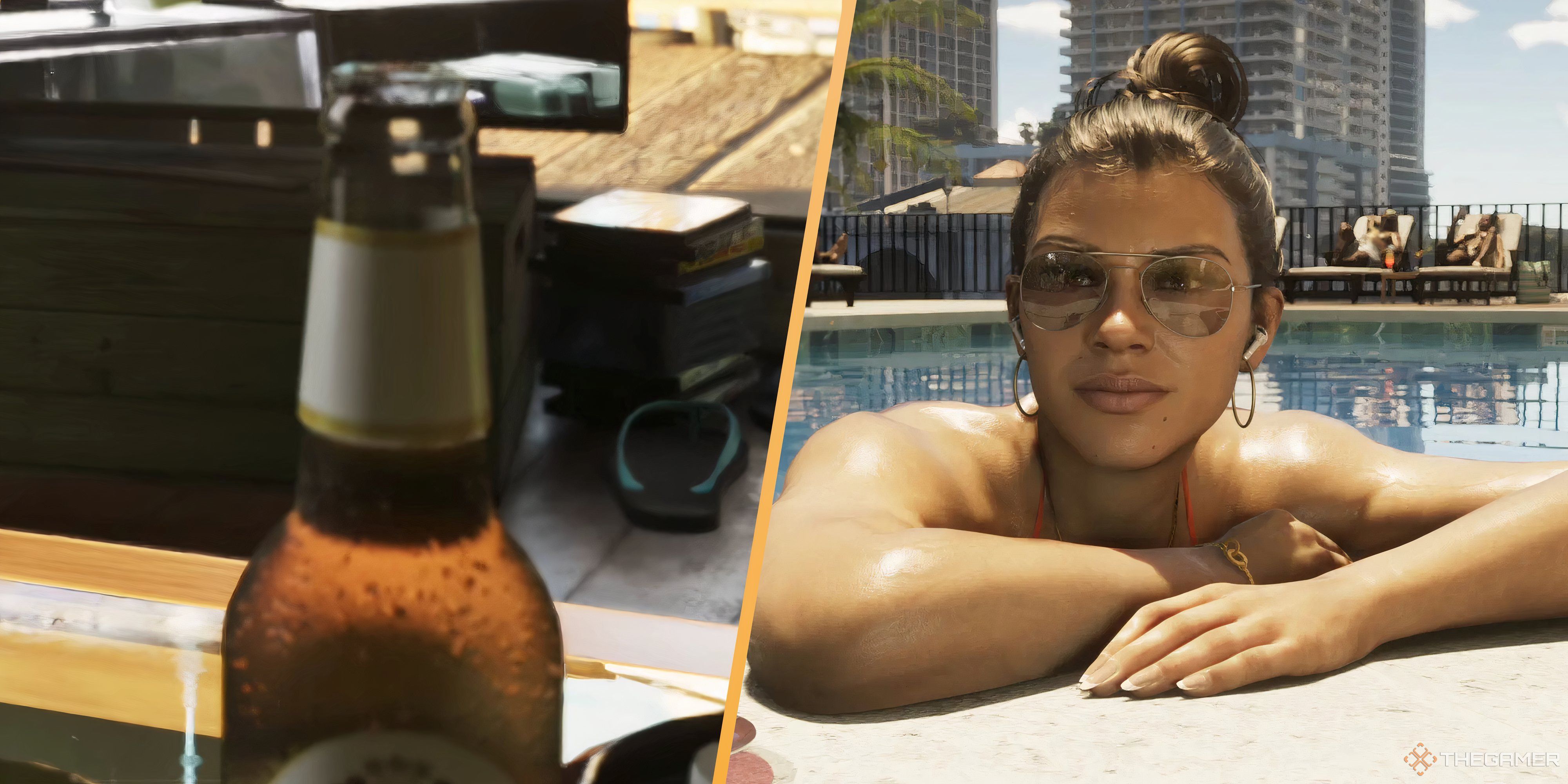 lucia looking at a beer in gta 6.