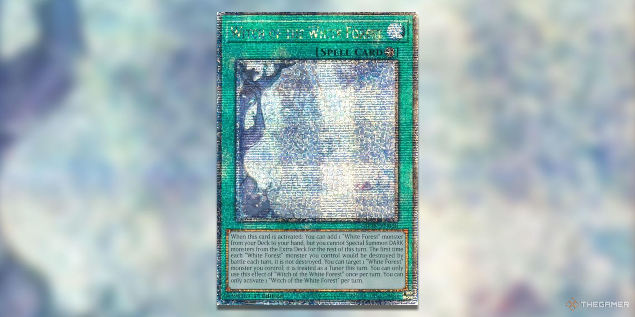 Witch of the Black Forest Yu-Gi-Oh! TCG quarter century secret rare card art from Alliance Insight.