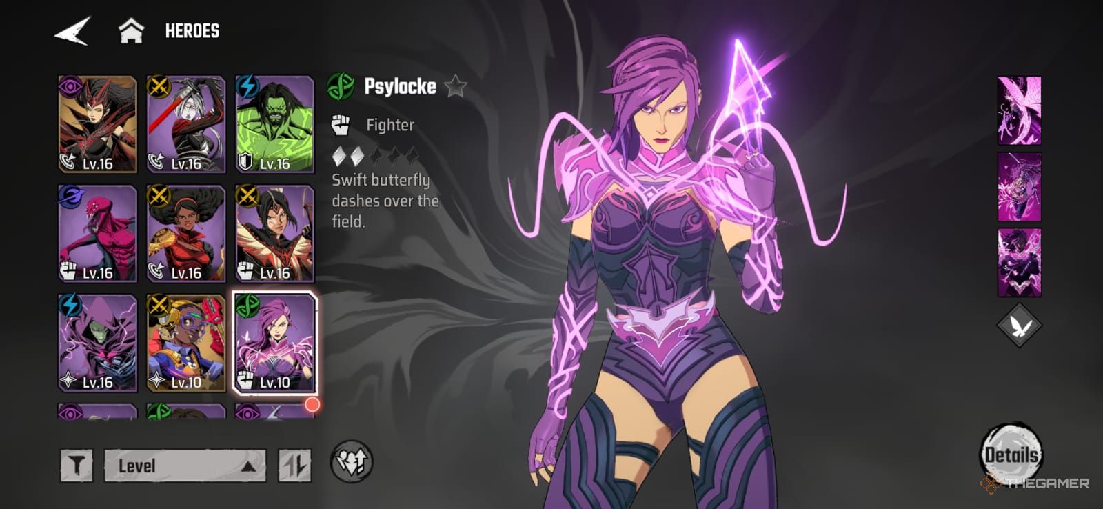 Psylocke Marvel Mystic Mayhem character.