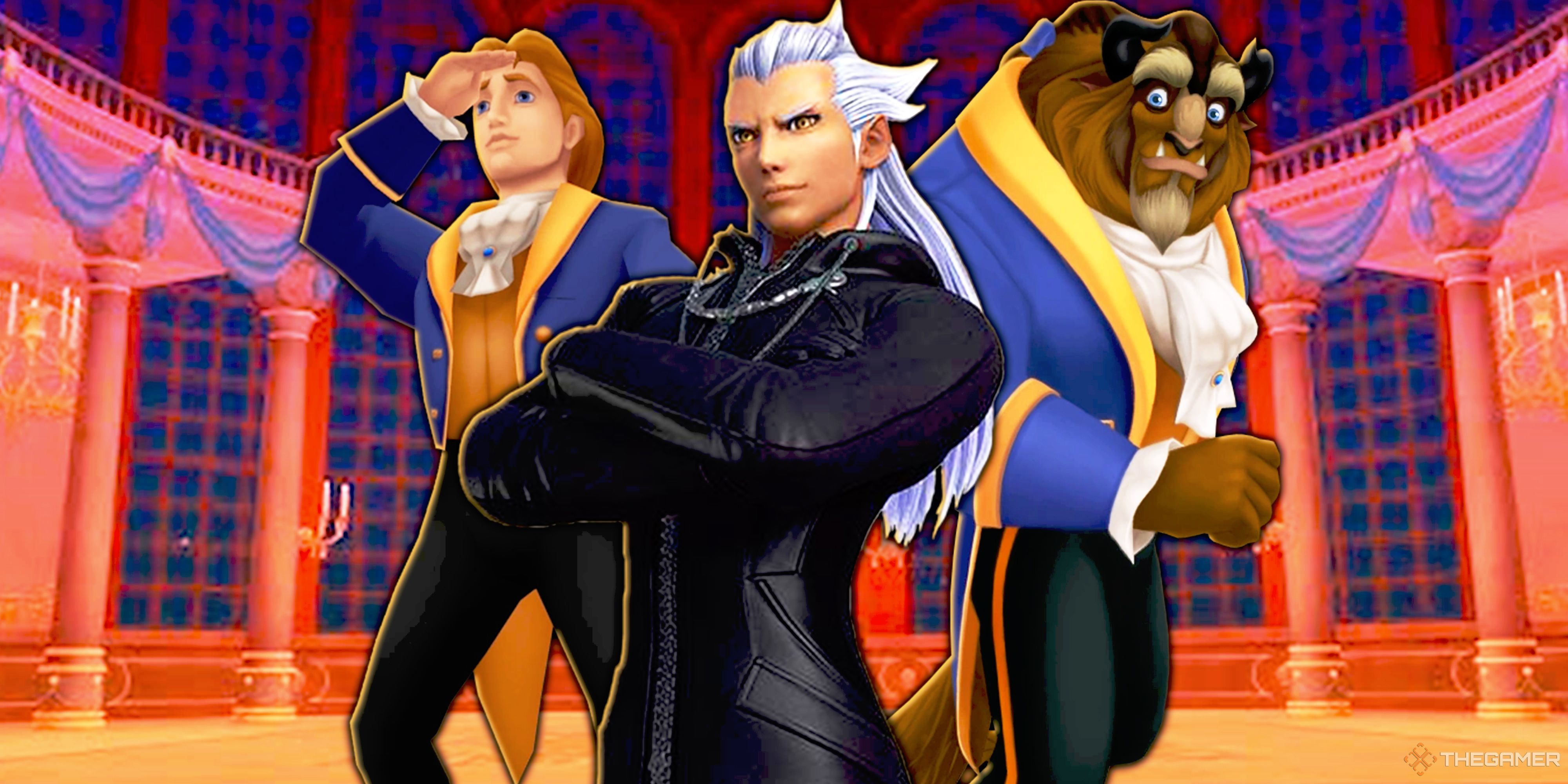 Kingdom Hearts 2 Beast, Prince Adam and Ansem.