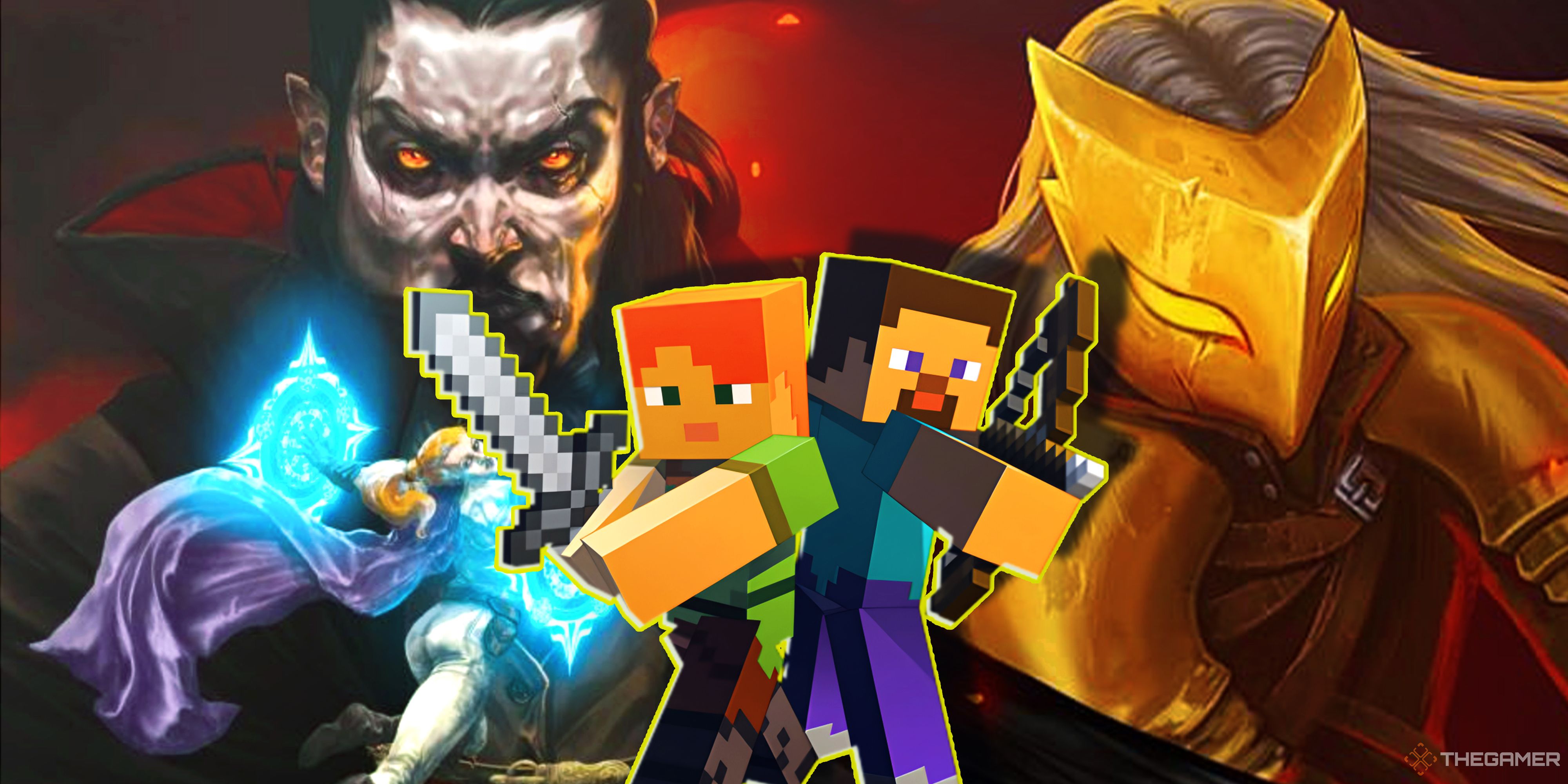 Vampire Survivors, Minecraft and Slay the Spire.