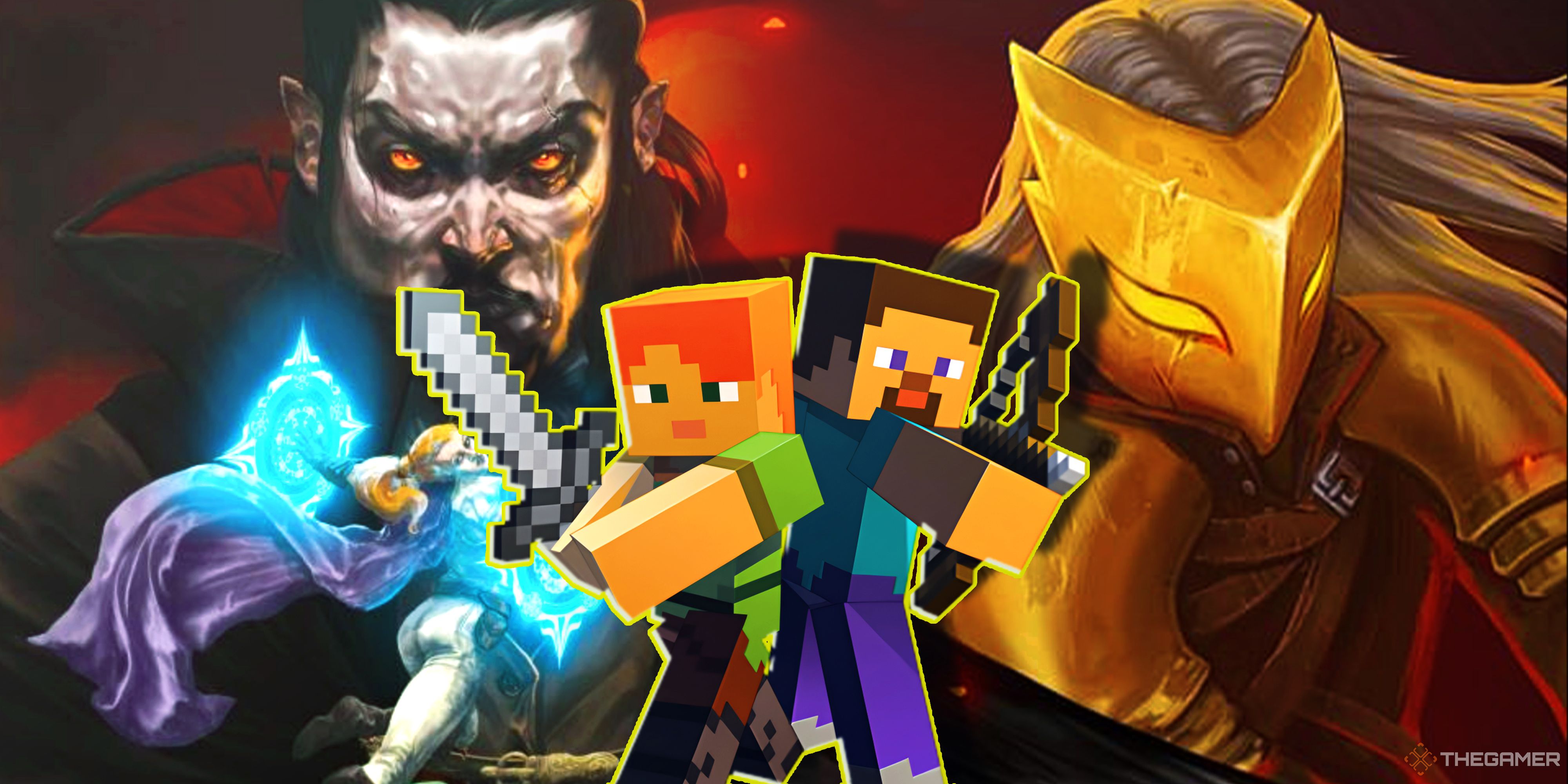Vampire Survivors, Minecraft and Slay the Spire.