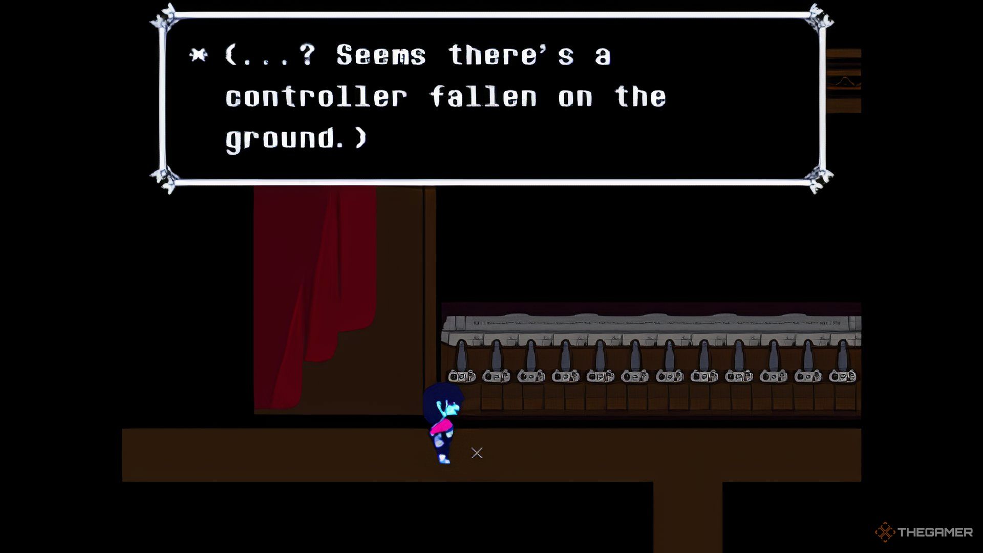 Finding The Odd Controller On The Ground In Deltarune.