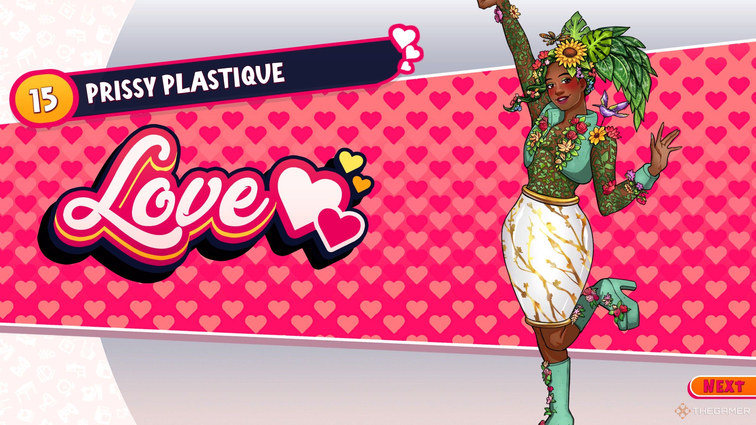 Getting a love ending with Prissy Plastique in date everything.