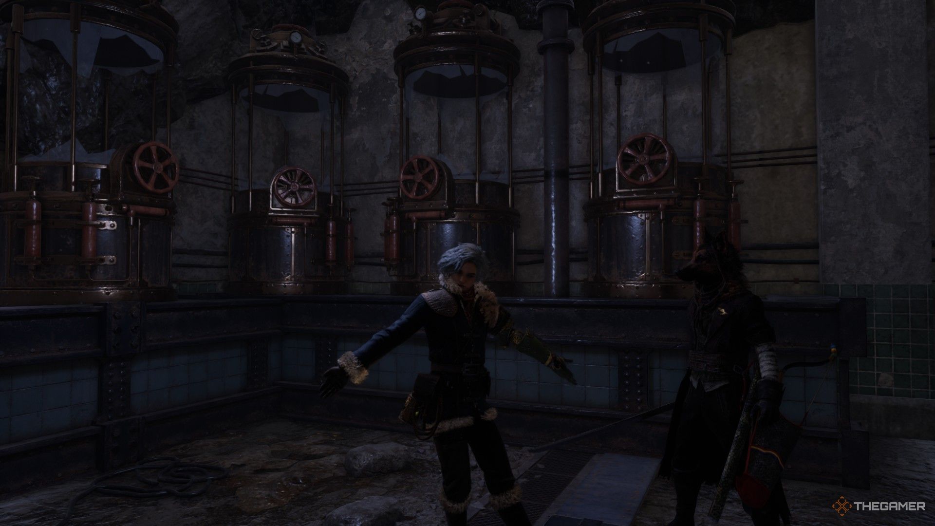 Player uses the Tap Dance gesture beside Alidoro in Lies of P: Overture.