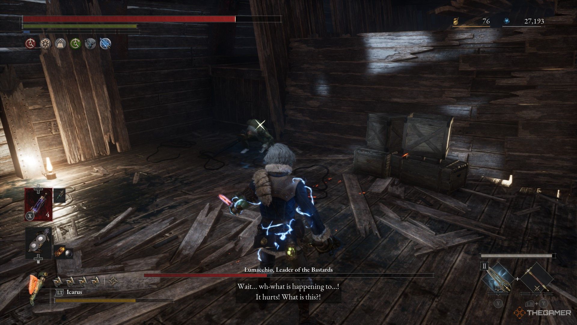 Lumacchio turns into a monster in his fight in Lies of P: Overture.