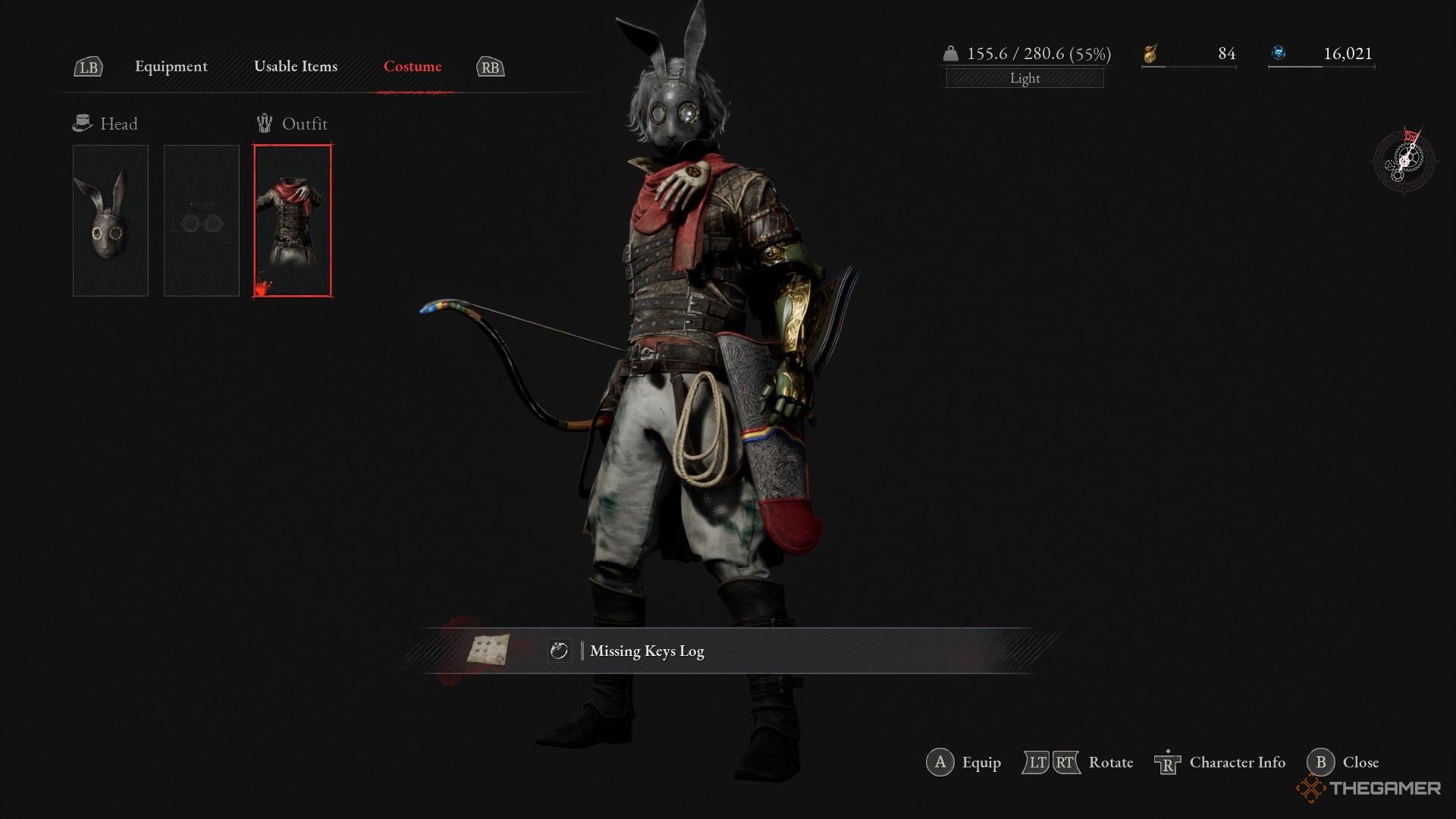 Player dons the Battle Maniac's Attire from the Black Rabbit Brotherhood and receives a prize in Lies of P: Overture.