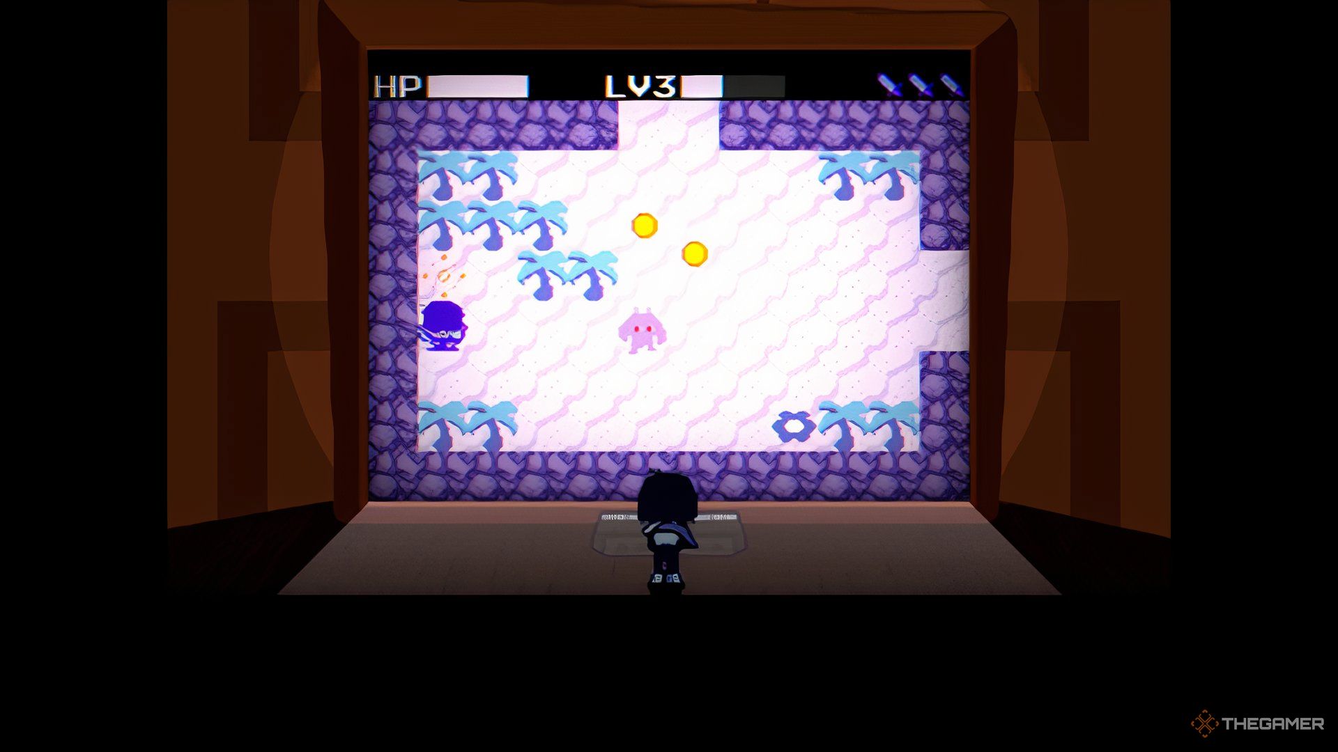 The Snowy Area Of The Game In Delatrune.