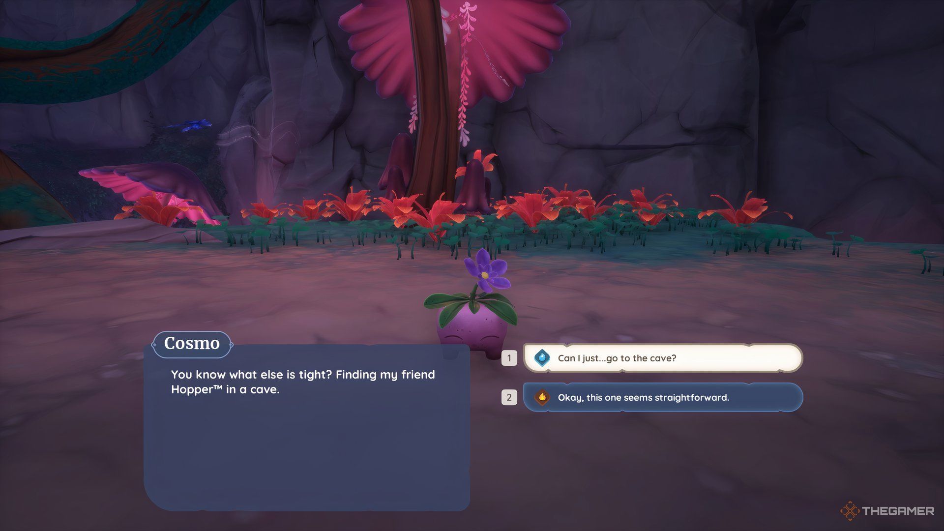 Talking To Cosmo The Prettypod In Palia.