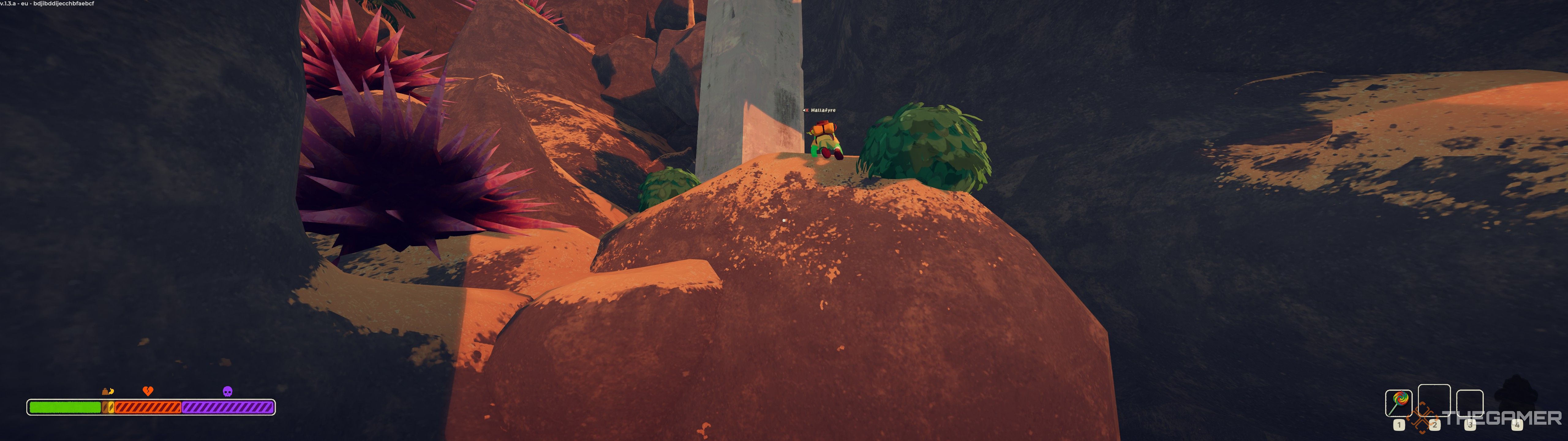 Player with a Sea Urchin in Peak.