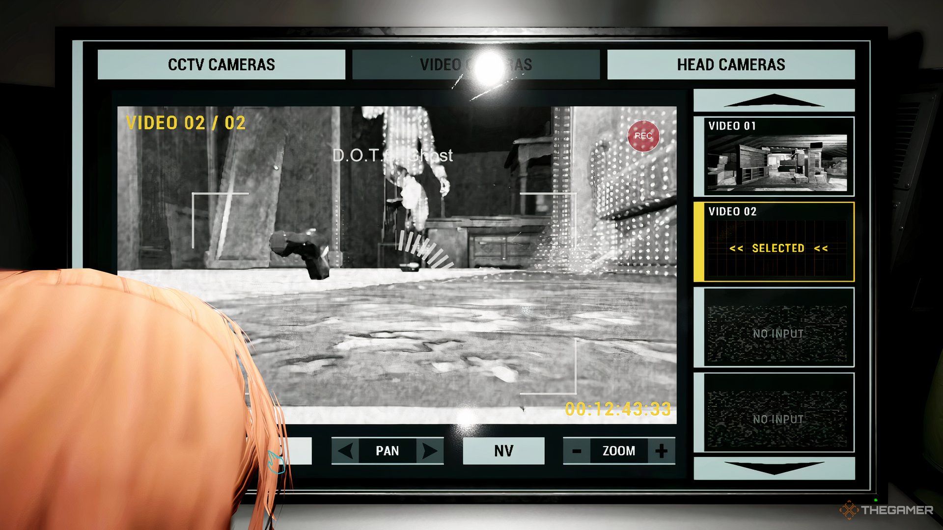 Taking A Video Of A Dots Ghost From The Truck In Phasmophobia.
