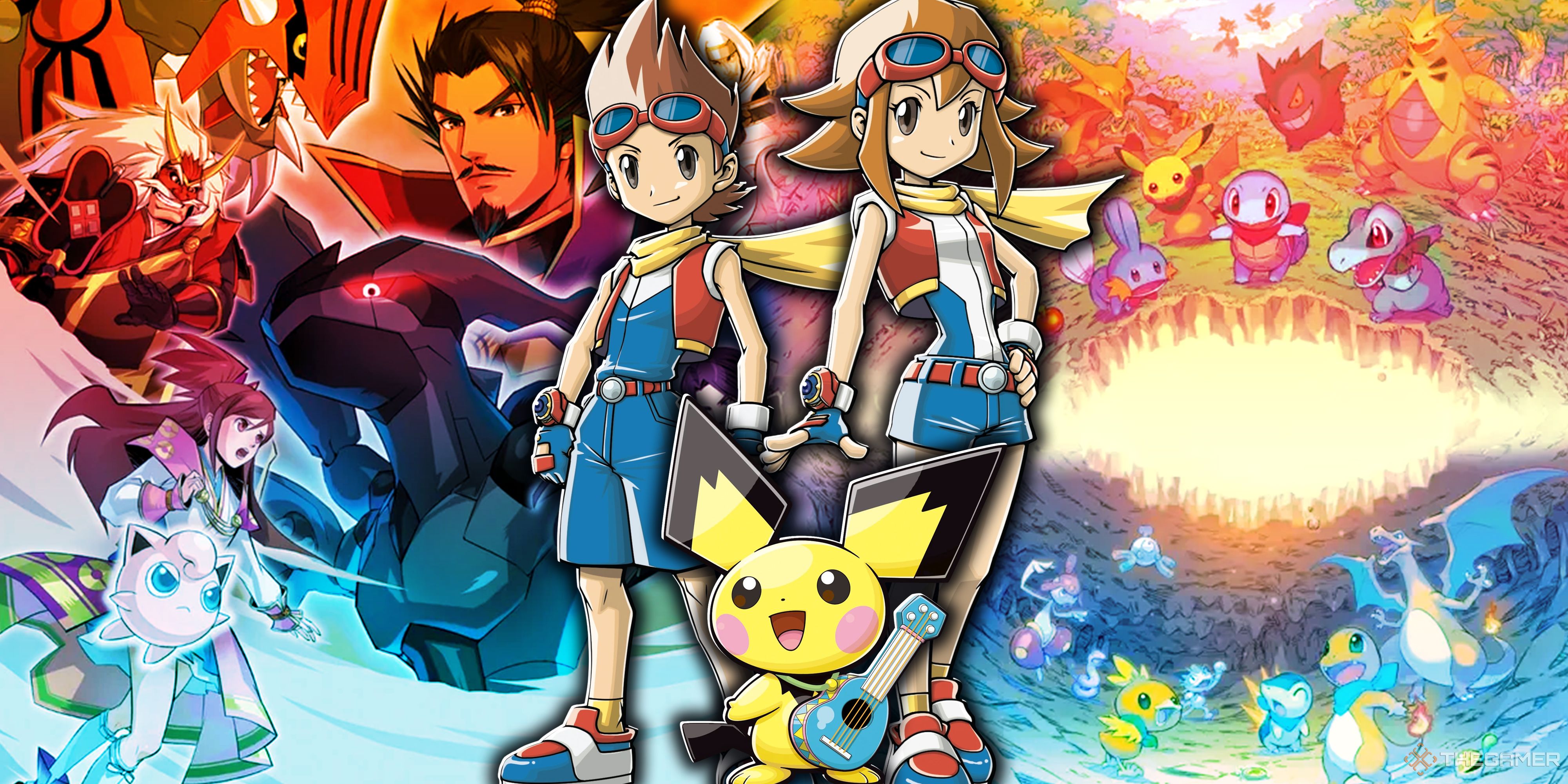 Pokemon Conquest, Pokemon Ranger and Pokemon Mystery Dungeon Rescue Team DX.
