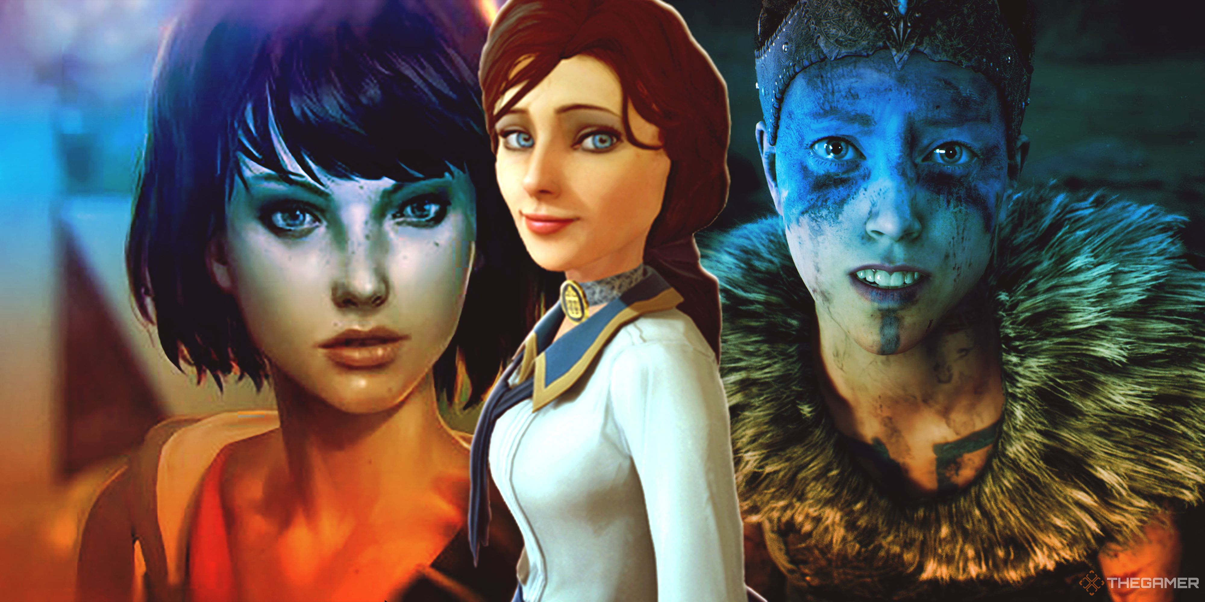 Life Is Strange, Bioshock Infinite and Hellblade: Senua’s Sacrifice.