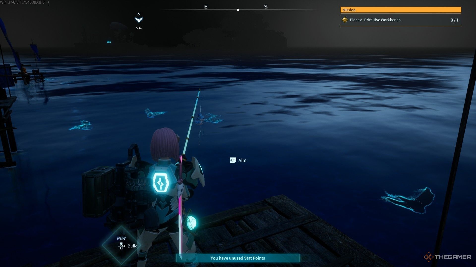 Pals are swimming under the water in Palworld.