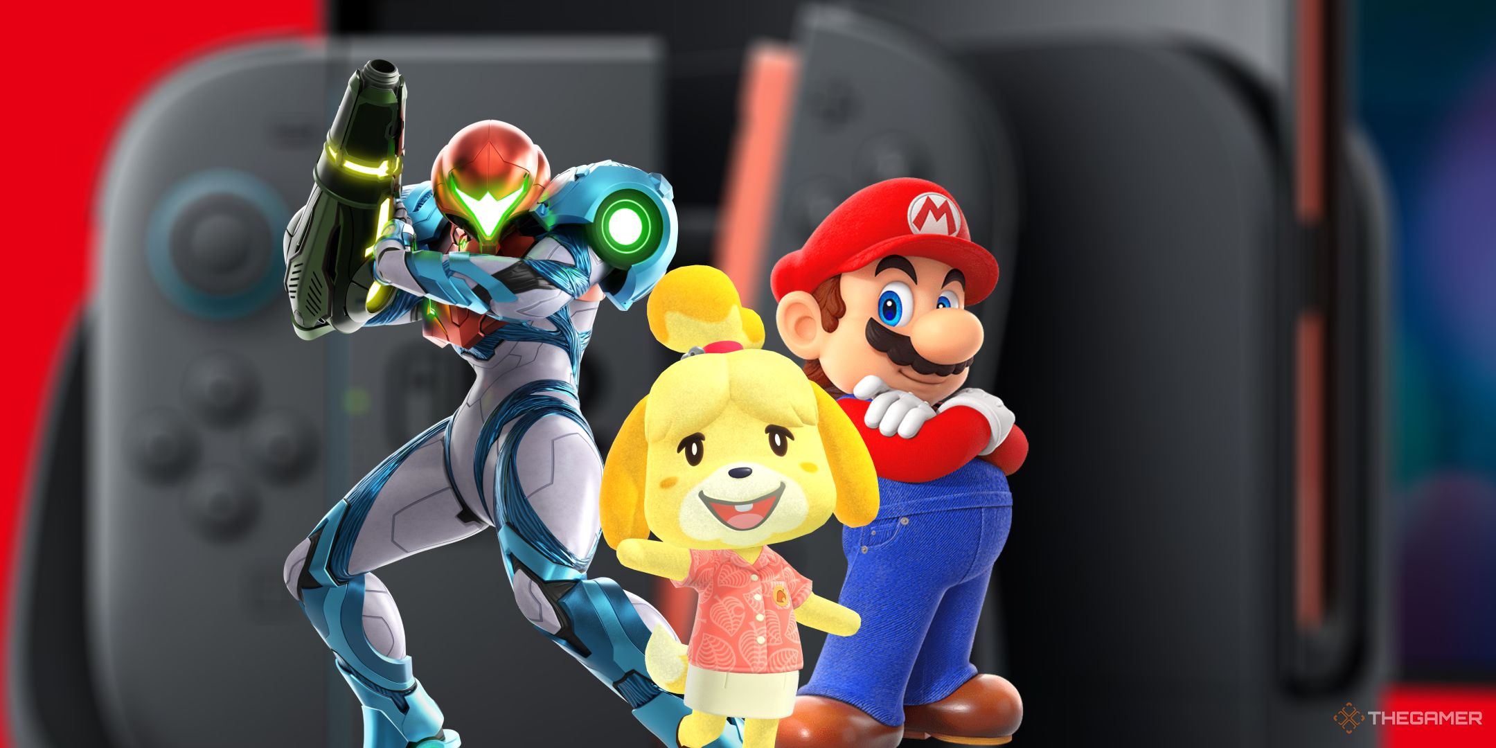 A collage of characters from games that need sequels in the Nintendo Switch 2 such as Mario Odyssey, Animal Crossing, and Metroid Dread.