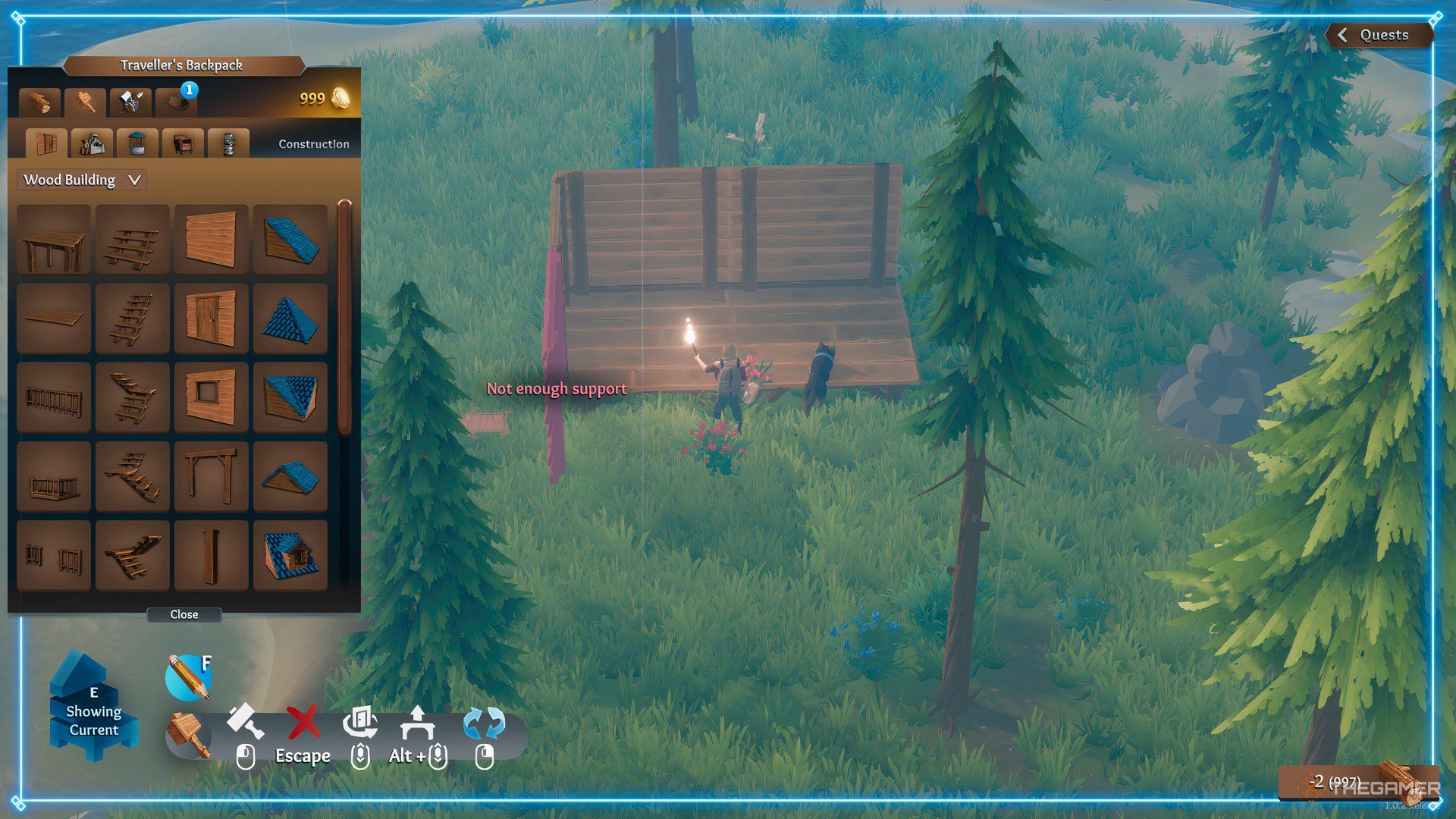 A house is under construction in Len's Island.