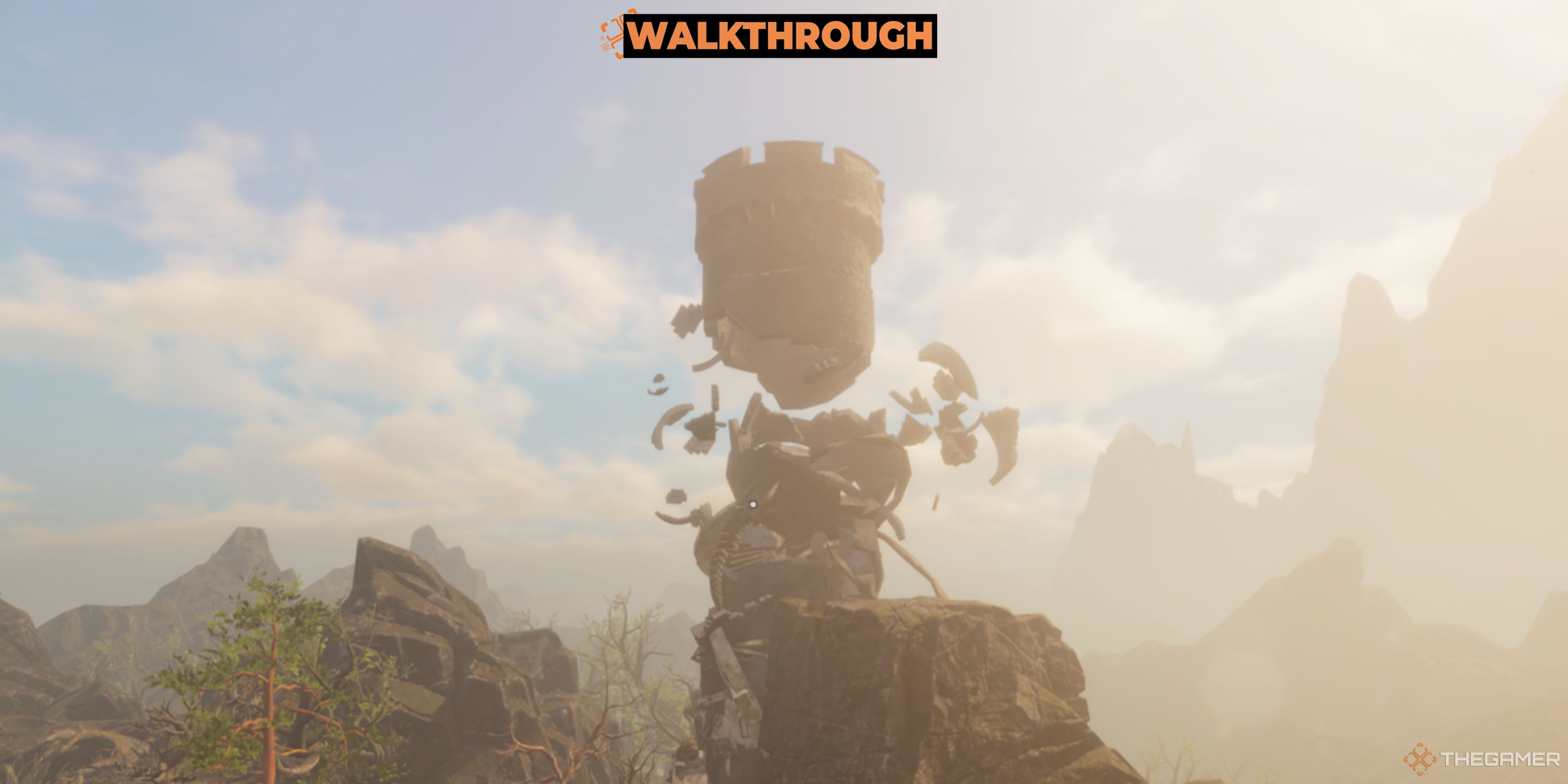 A picture of the Wyrd Tower floating on the sky - Tainted Grail The Fall Of Avalon-1