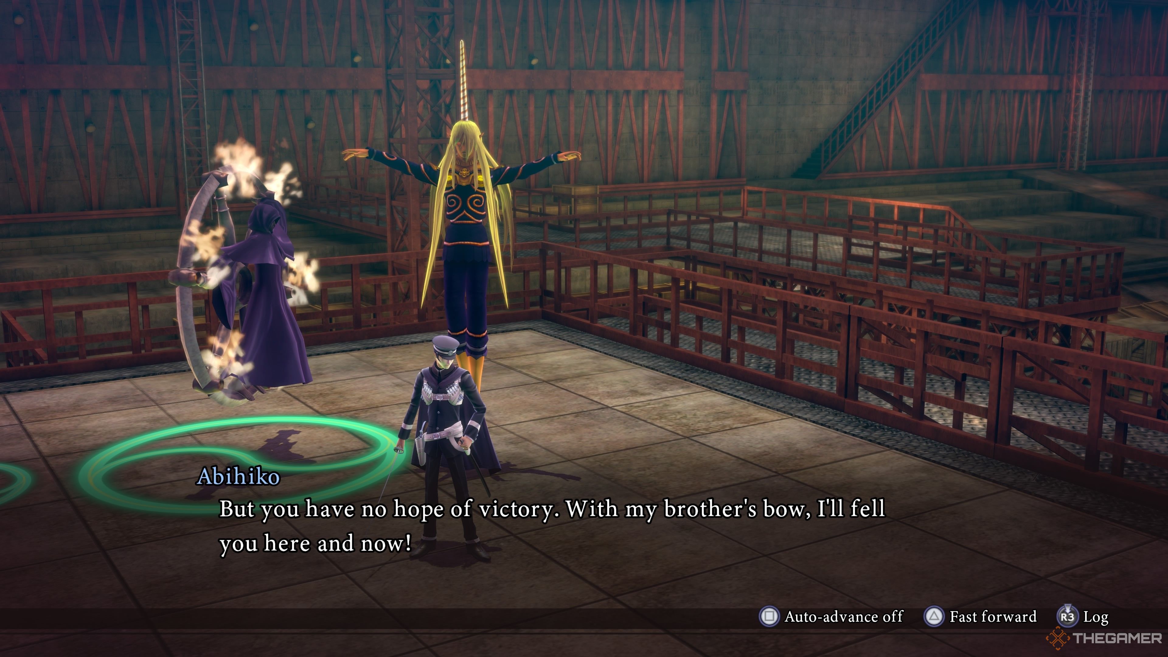 Abihiko obtaining his brother's powers upon death in Raidou Remastered The Mystery of the Soulless Army.