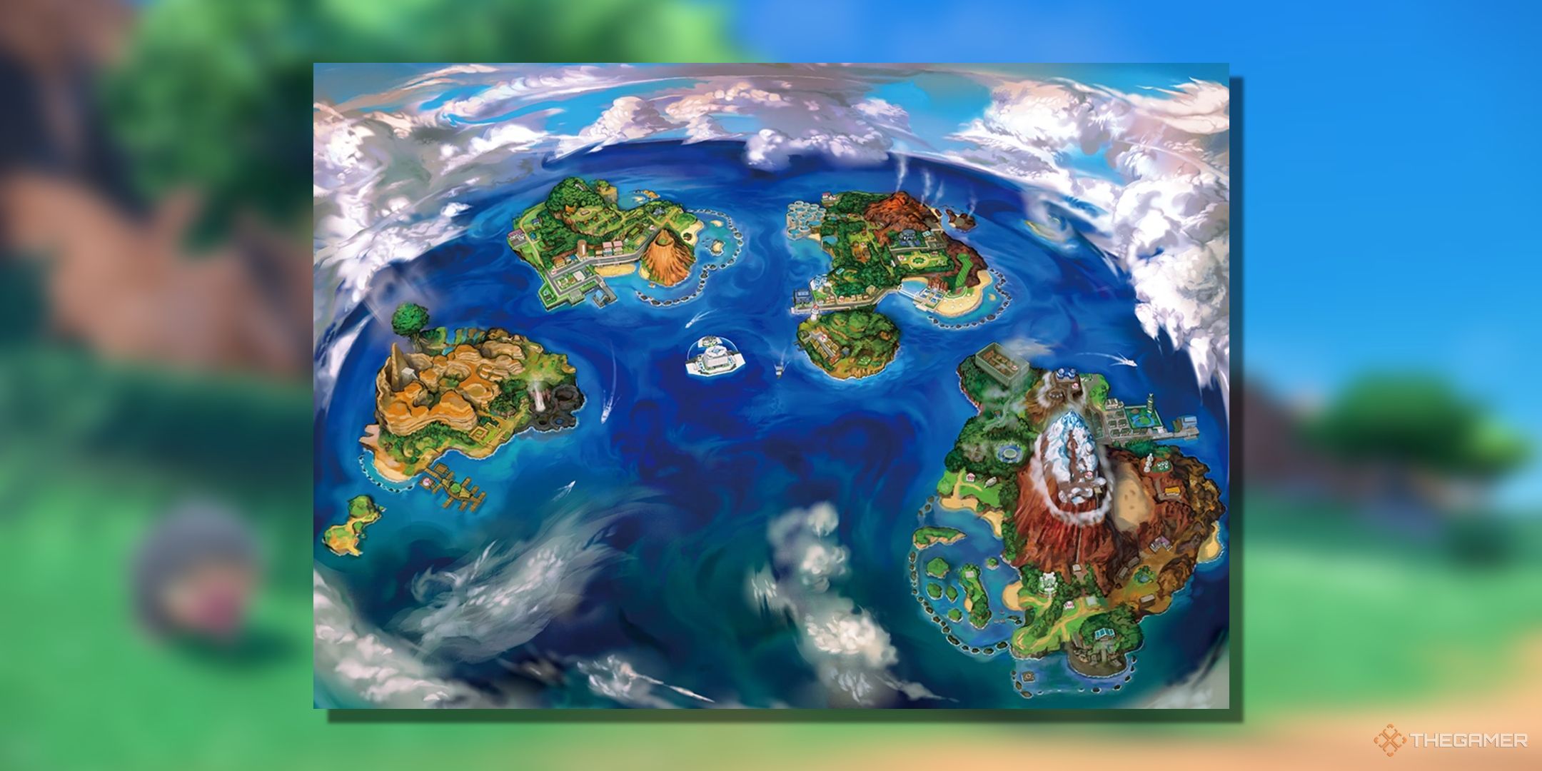 An image of the Alola region from Pokemon.