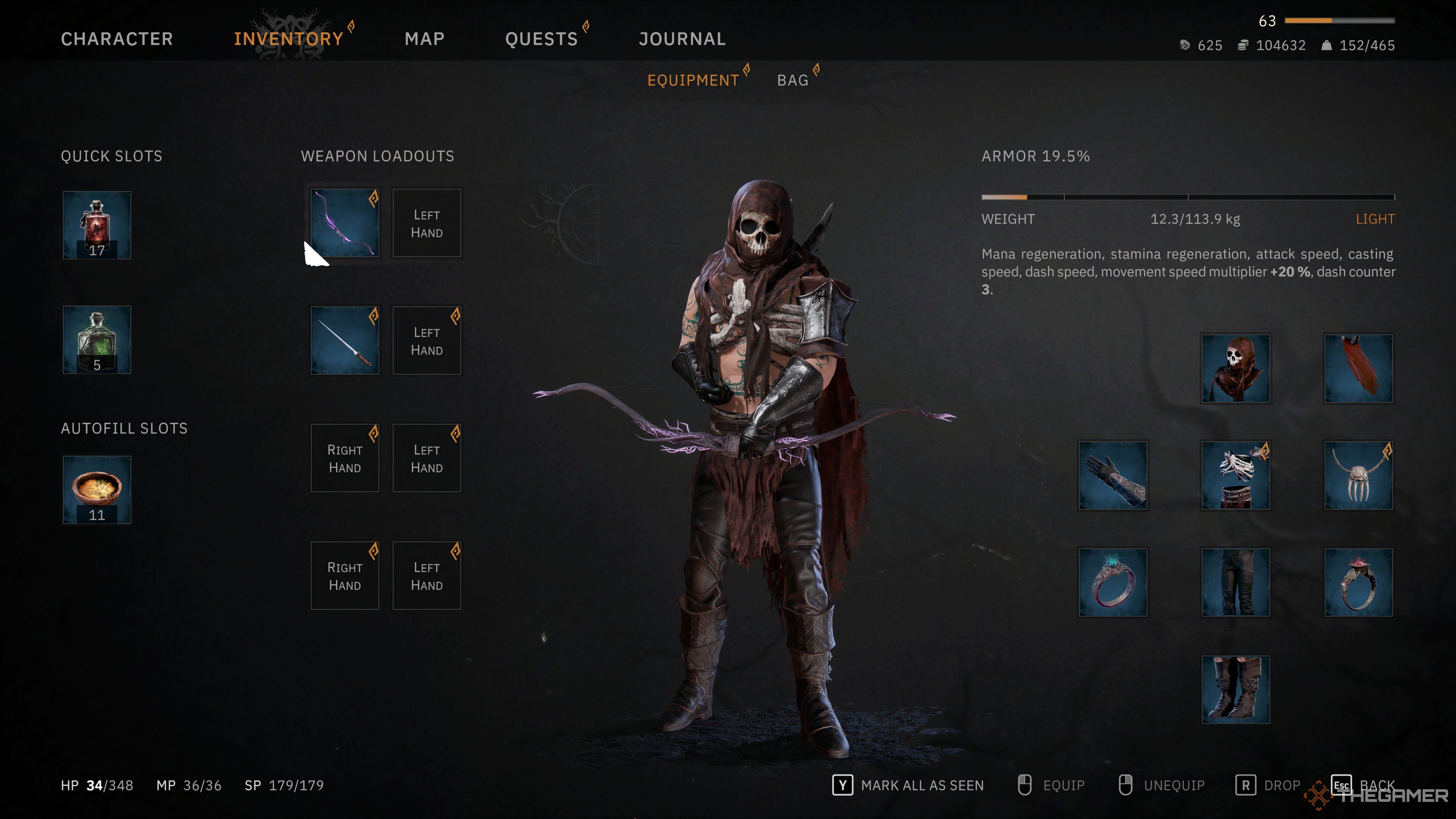Archer Character in Tainted Grail Fall of Avalon.