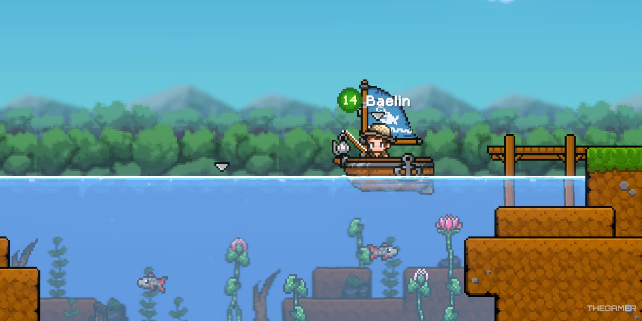 Baelin is in a boat in Nice Day For Fishing.