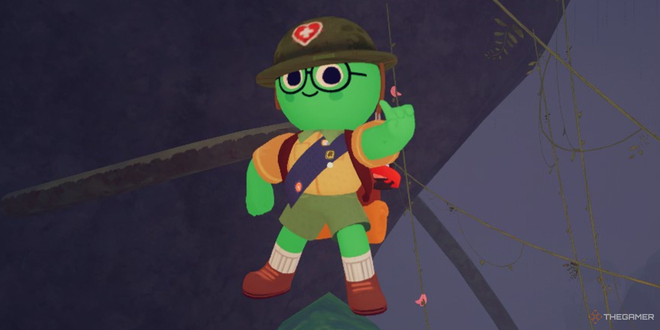 Character posing in Peak.